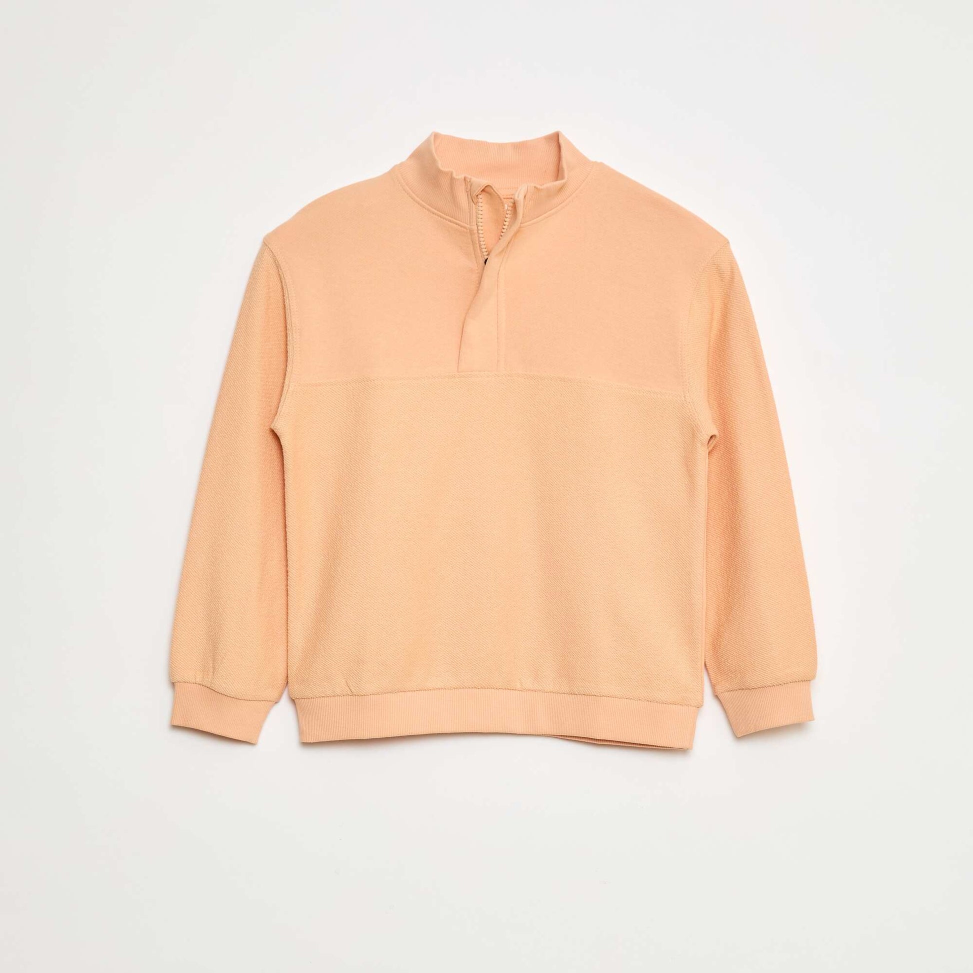 Sweat forme loose col camionneur ORANGE