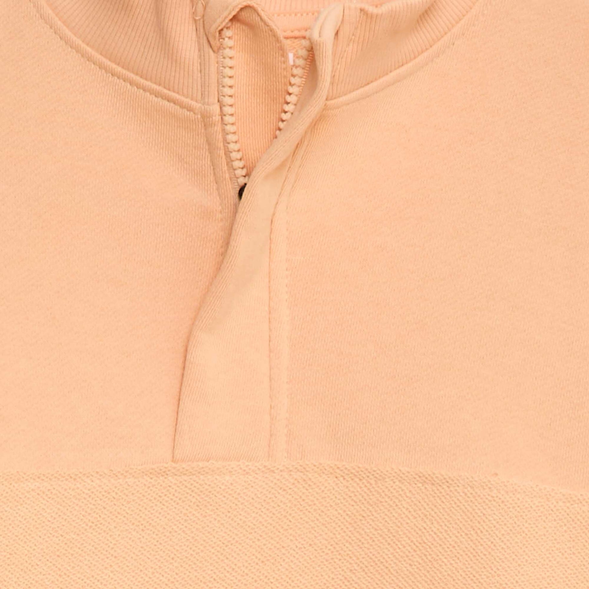 Sweat forme loose col camionneur ORANGE