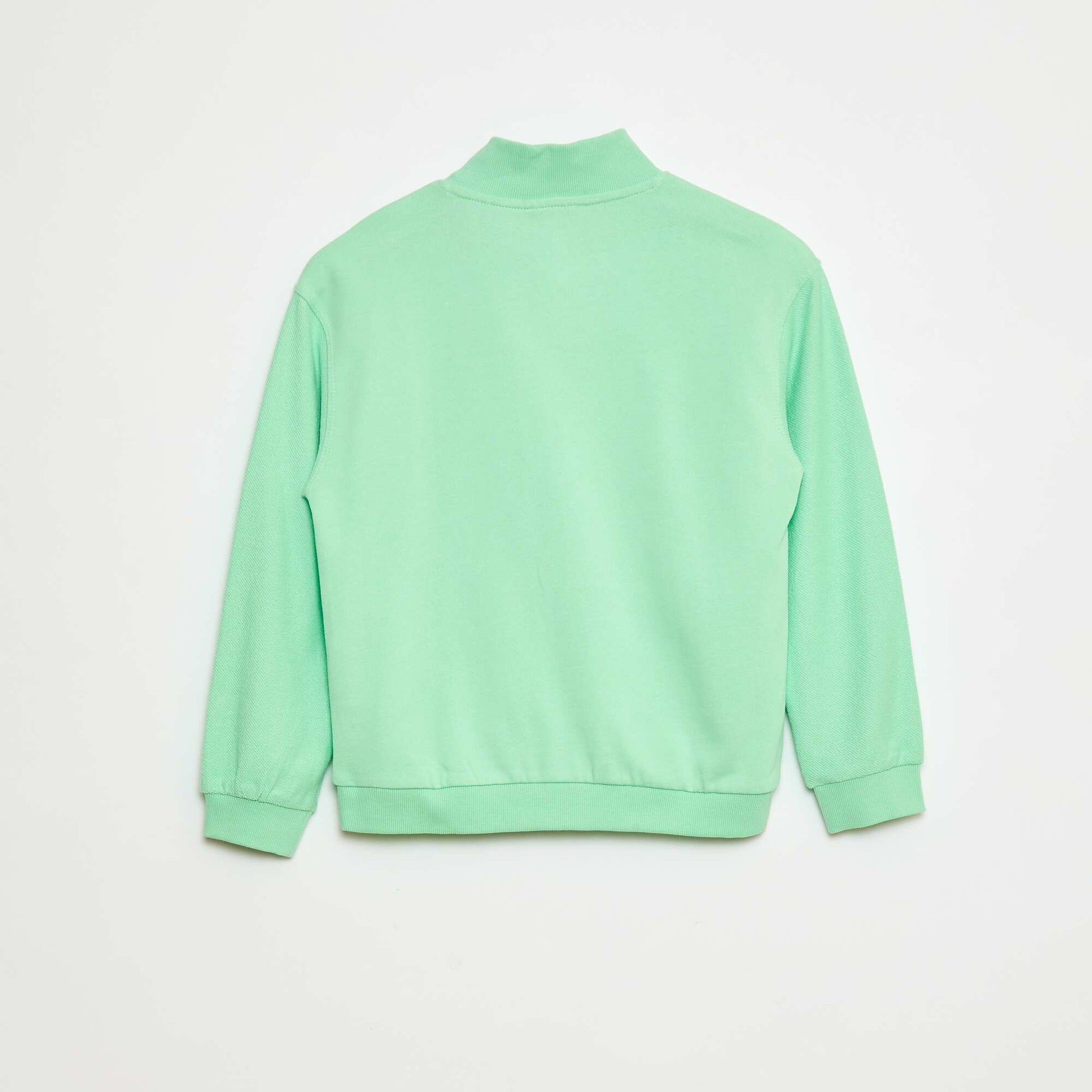Sweat forme loose col camionneur VERT