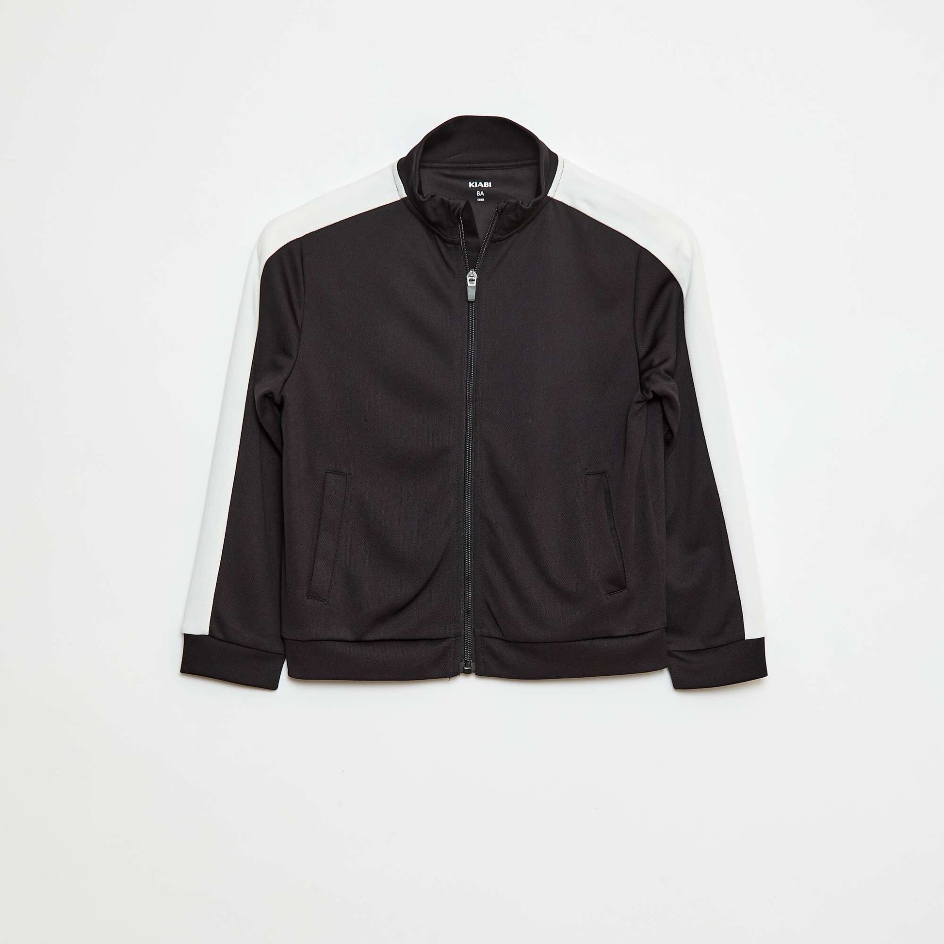 Sweat zippé col montant NOIR