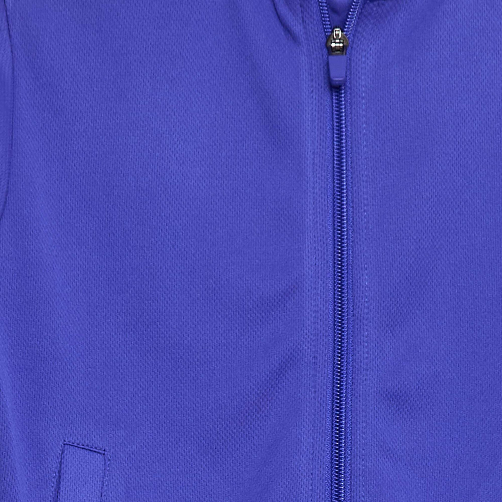 Sweat zippé col montant BLEU