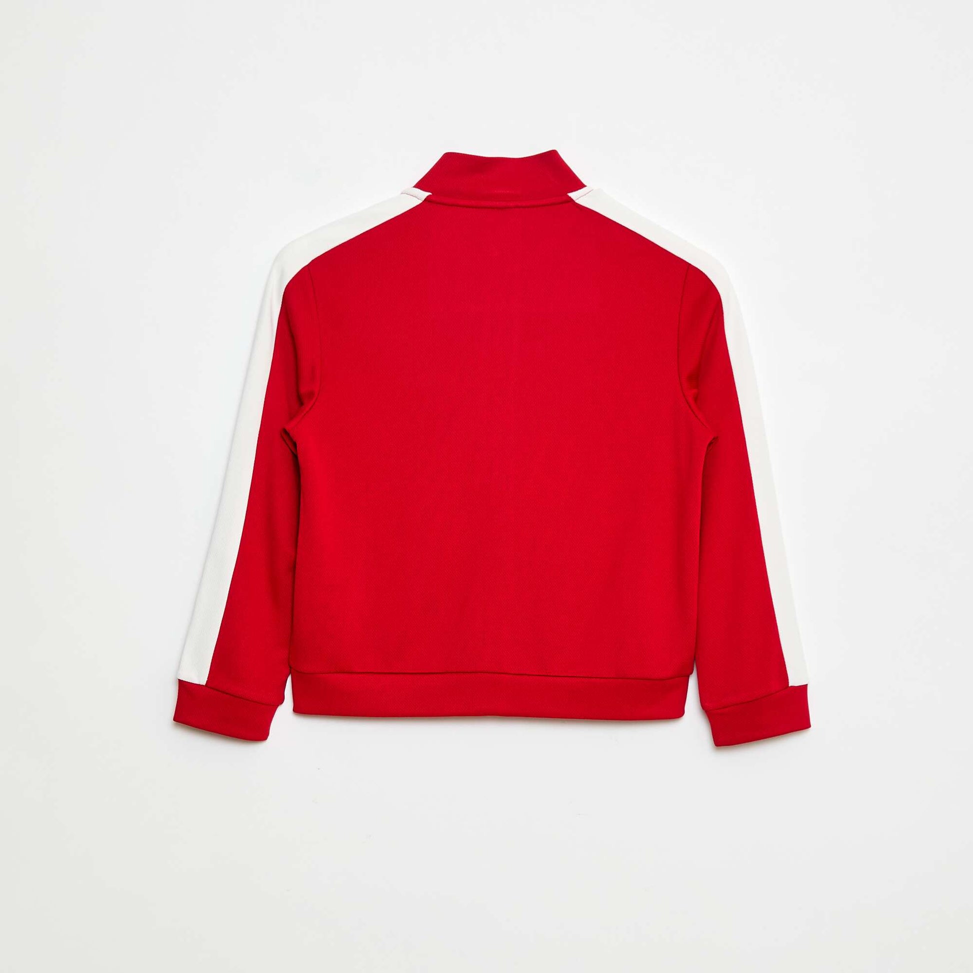 Sweat zippé col montant ROUGE