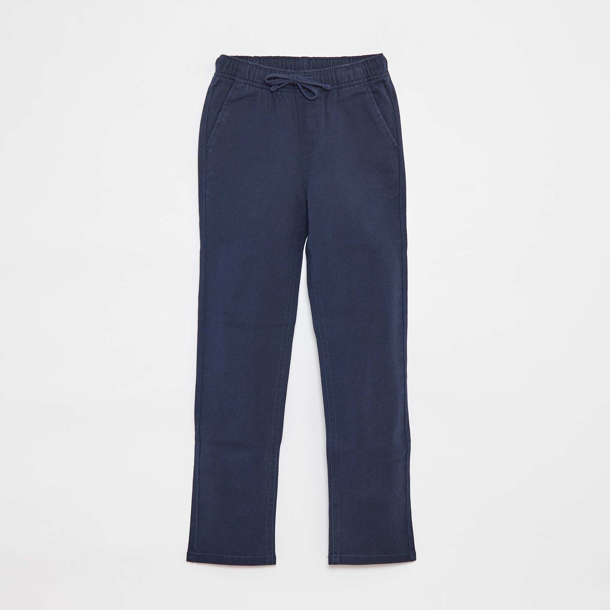 Pantalon slim avec taille ajustable BLEU