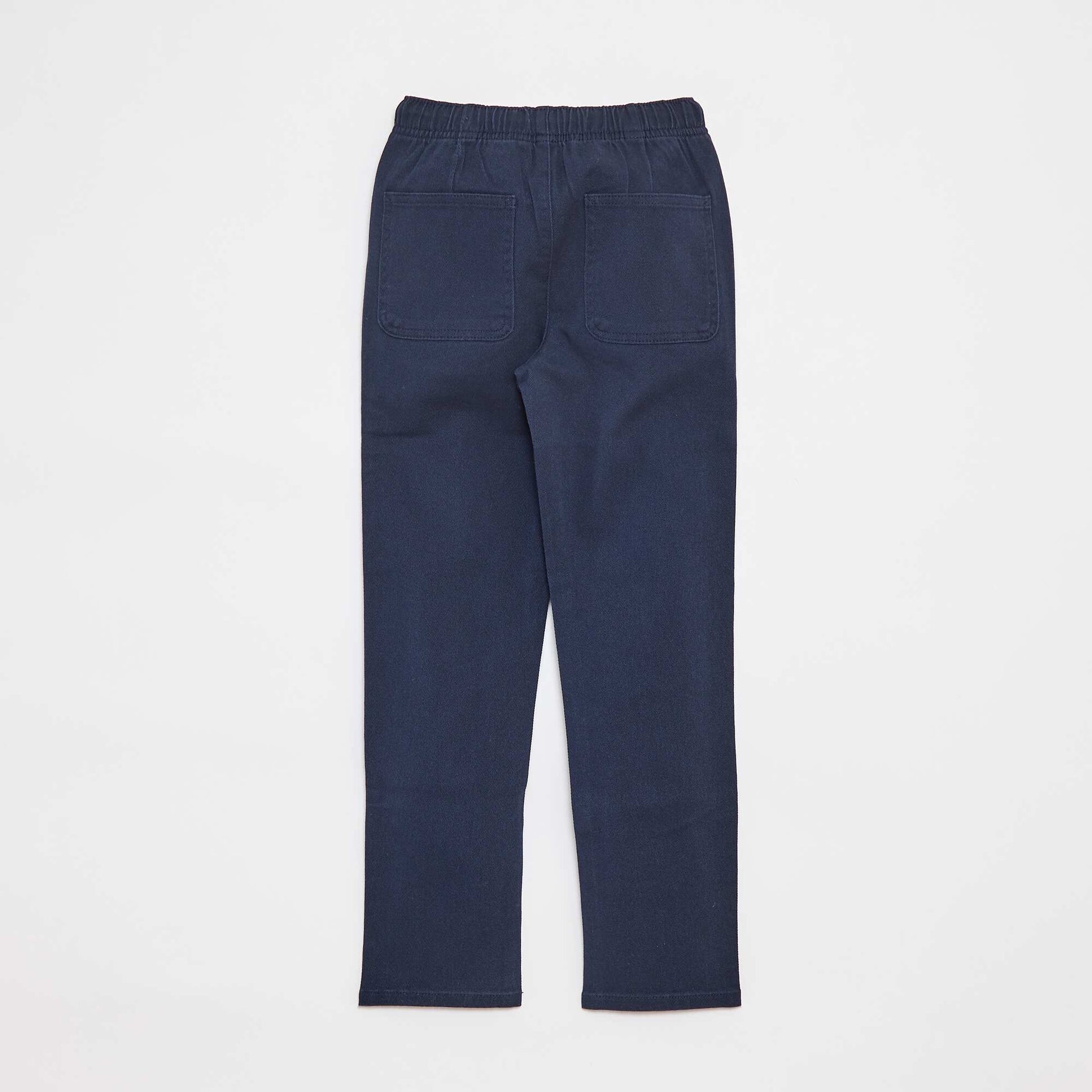 Pantalon slim avec taille ajustable BLEU