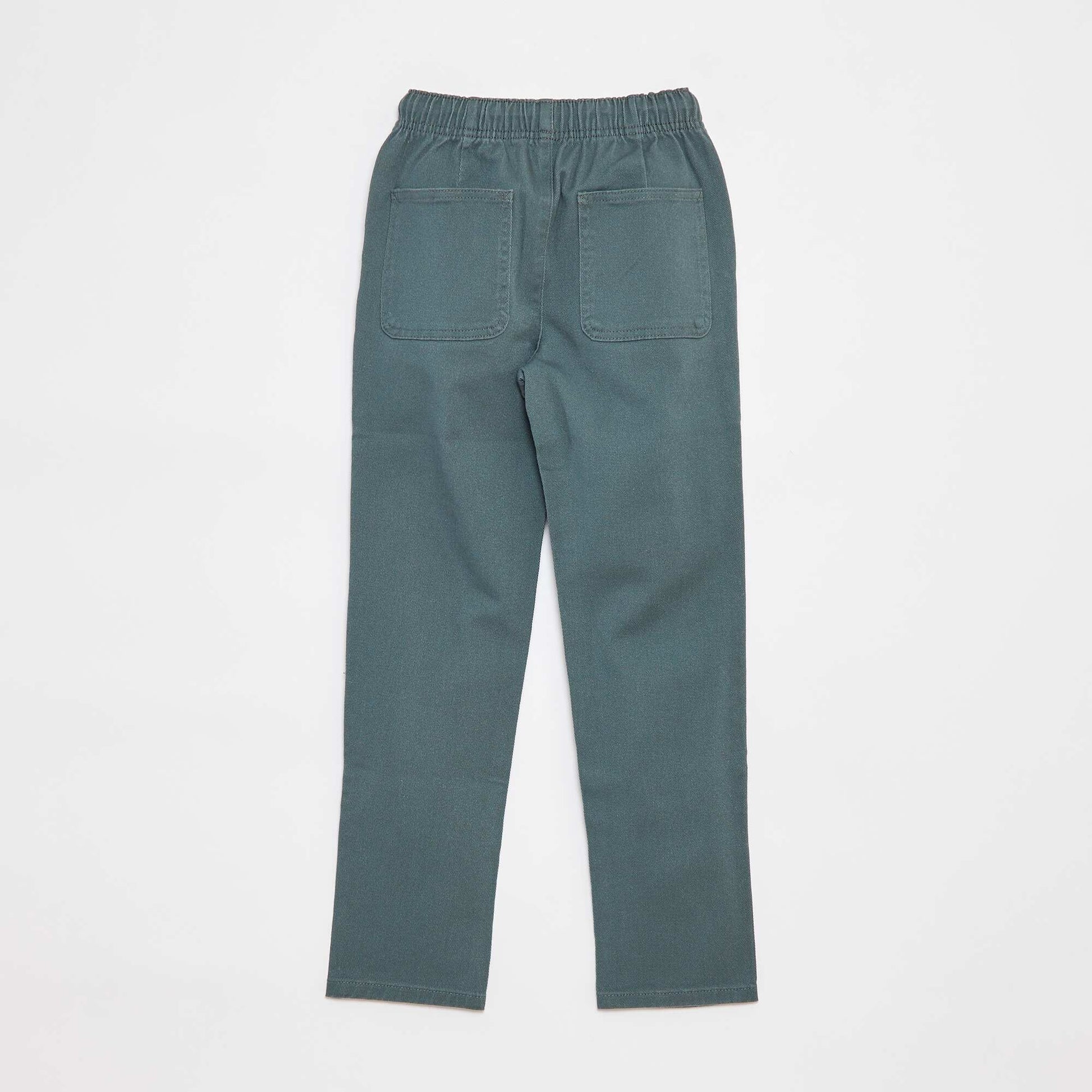 Pantalon slim avec taille ajustable VERT