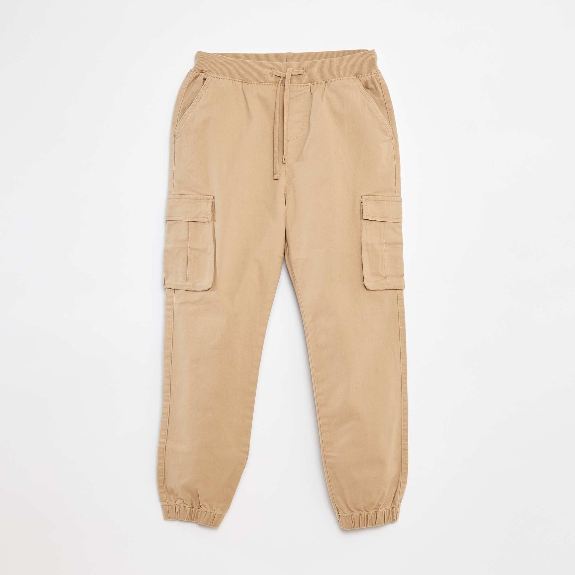 Pantalon avec poches et taille ajustable BEIGE