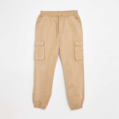 Pantalon avec poches et taille ajustable BEIGE