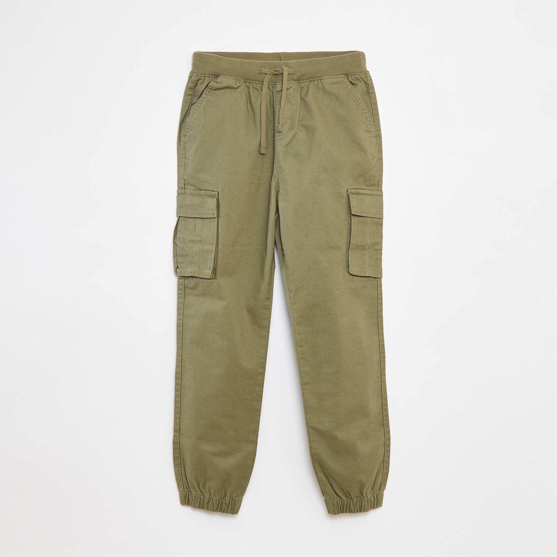 Pantalon avec poches et taille ajustable VERT