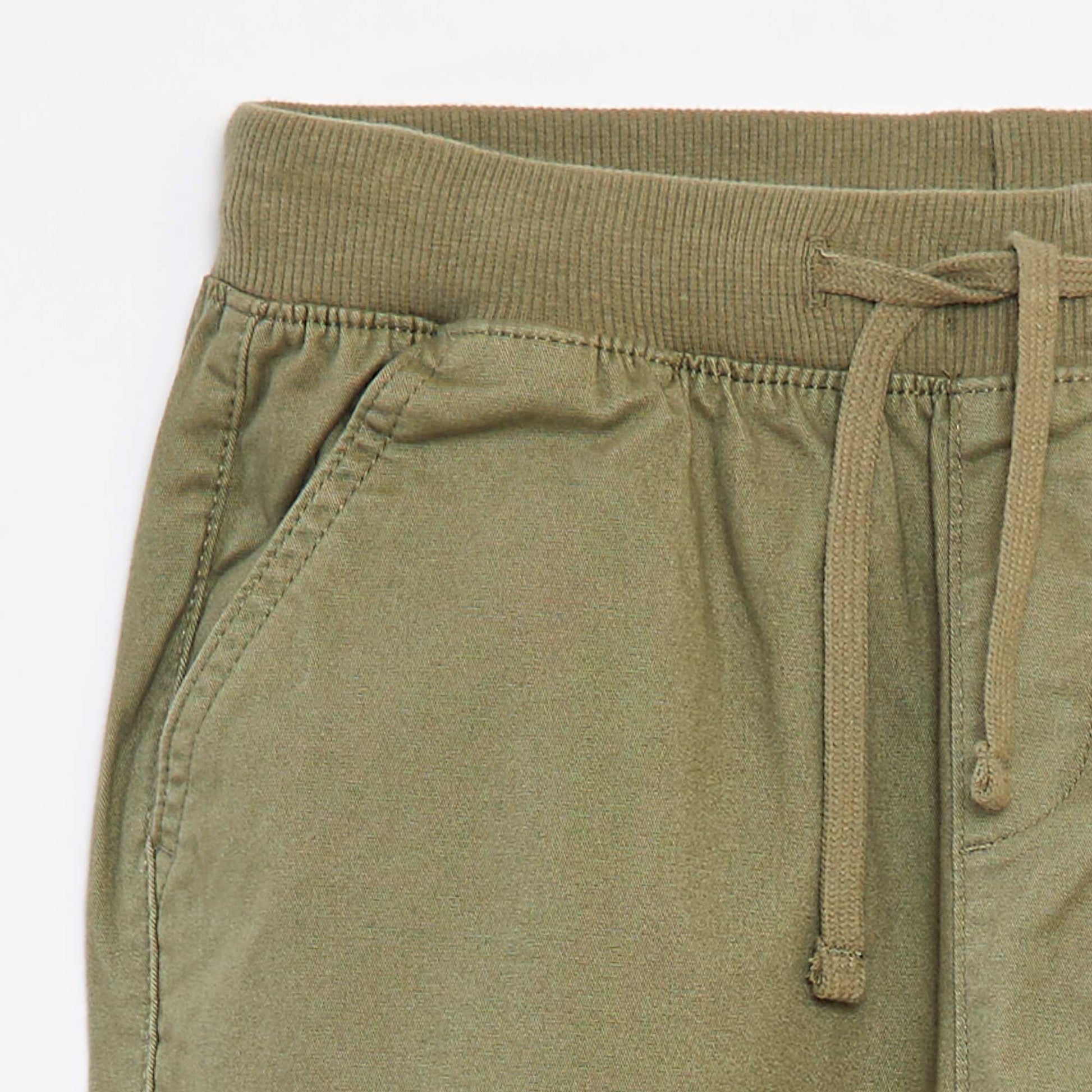 Pantalon avec poches et taille ajustable VERT