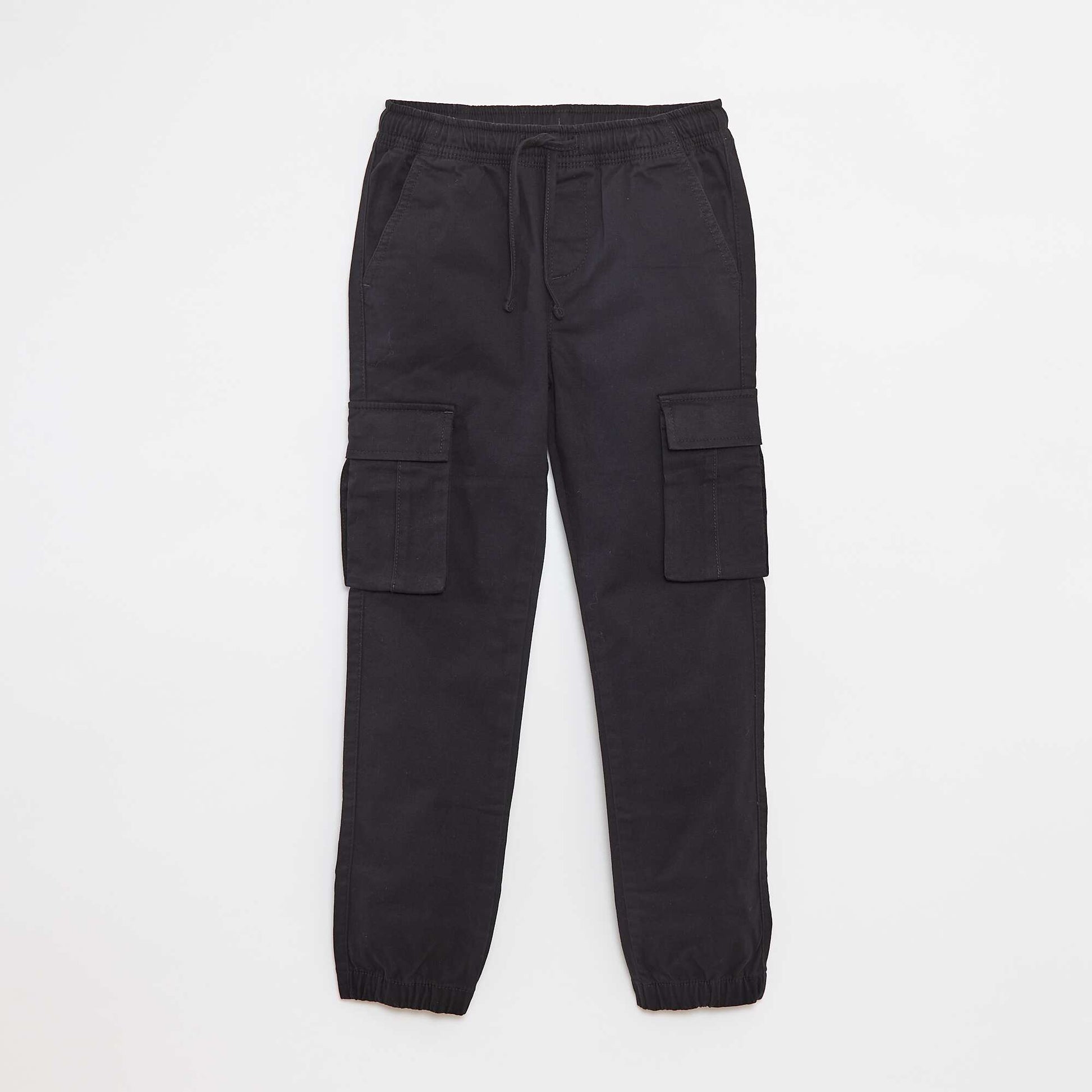 Pantalon avec poches et taille ajustable NOIR