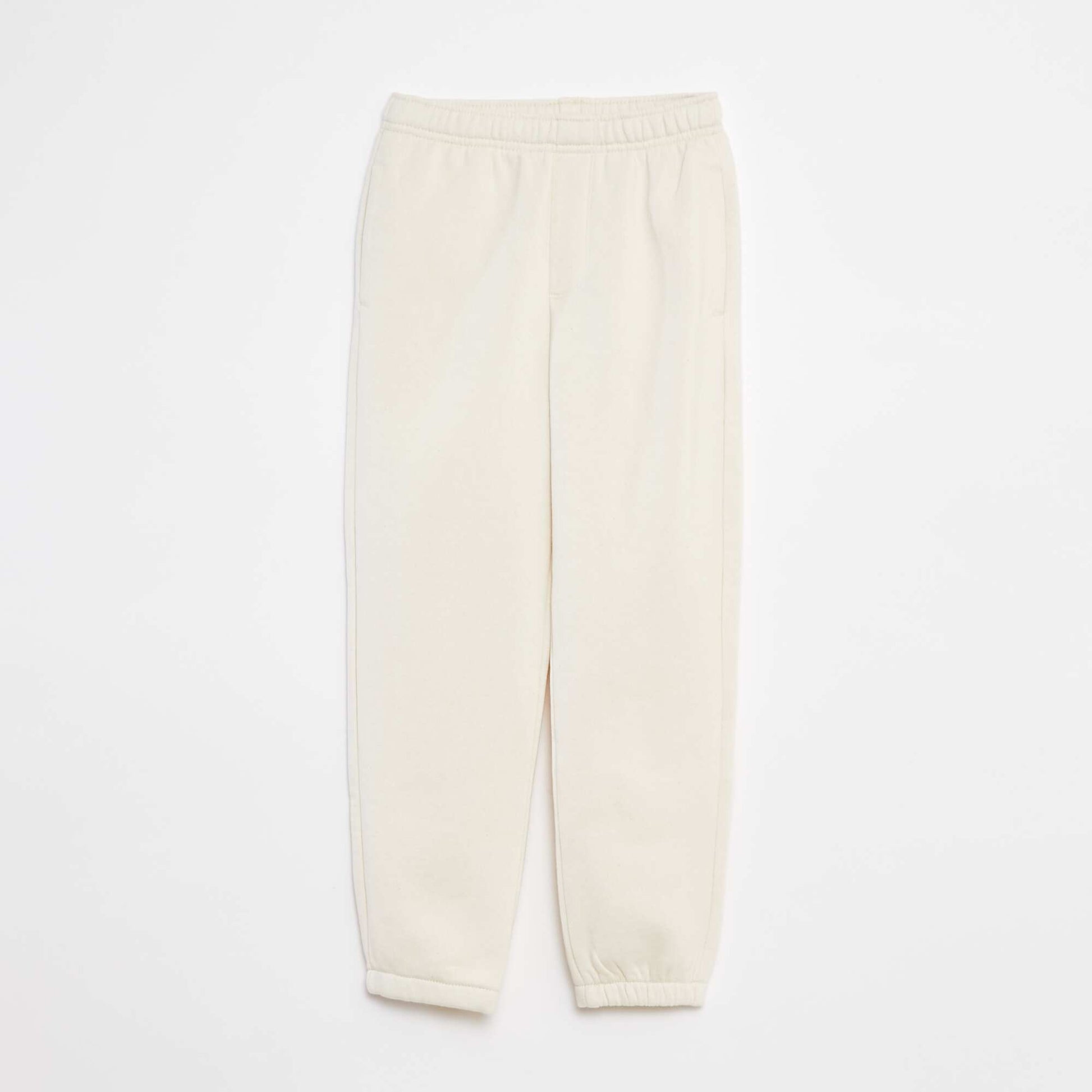 Lot 2 pantalons joggings en molleton BEIGE/BLEU
