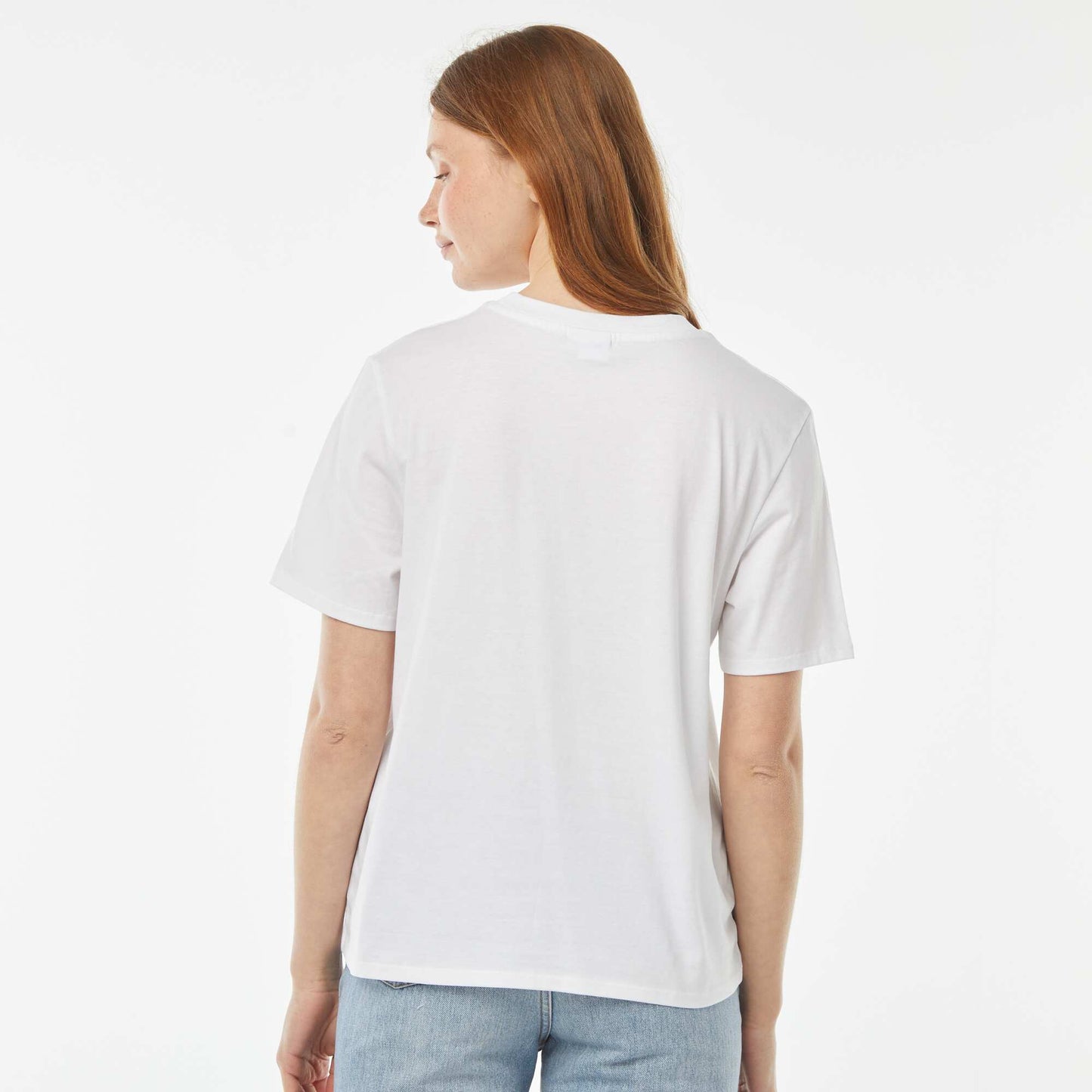 Tee-shirt imprimé 'Lilo & Stitch' 'Disney' manches courtes BLANC