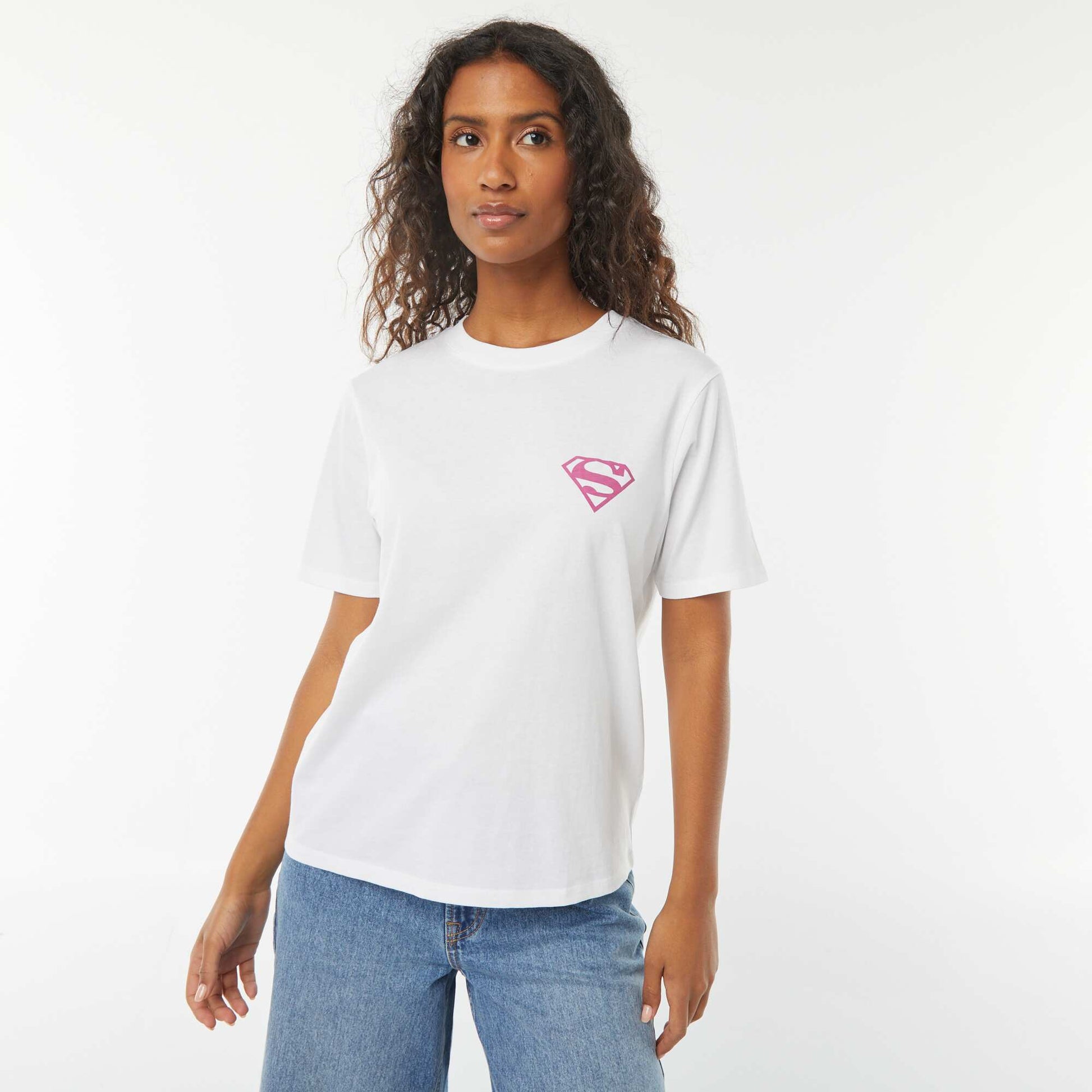 T-shirt à manches courtes 'Superman' BLANC