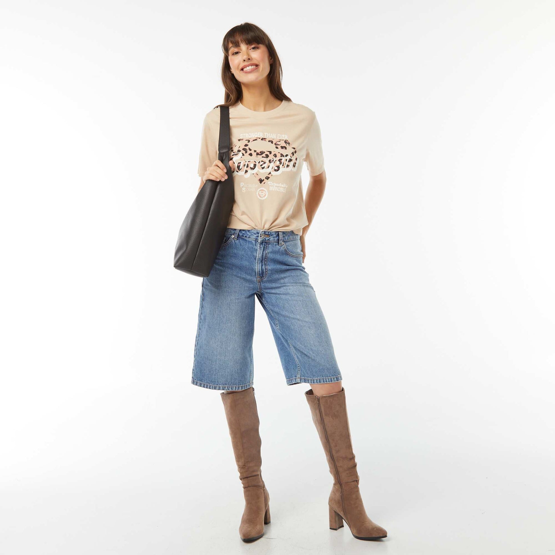 T-shirt à manches courtes 'Superman' BEIGE