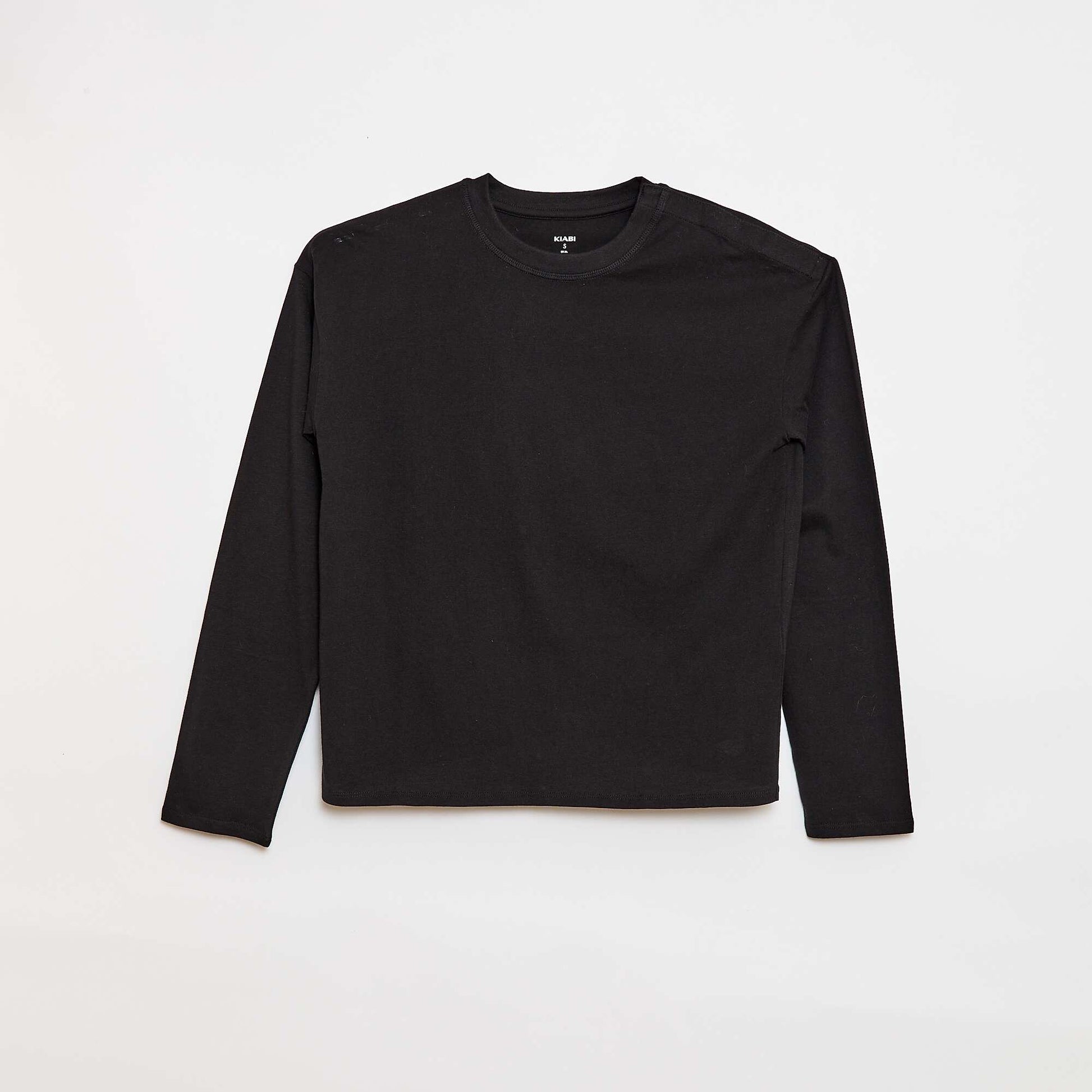 Tee-shirt marinière épaule scratchée - collection facile à enfiler NOIR