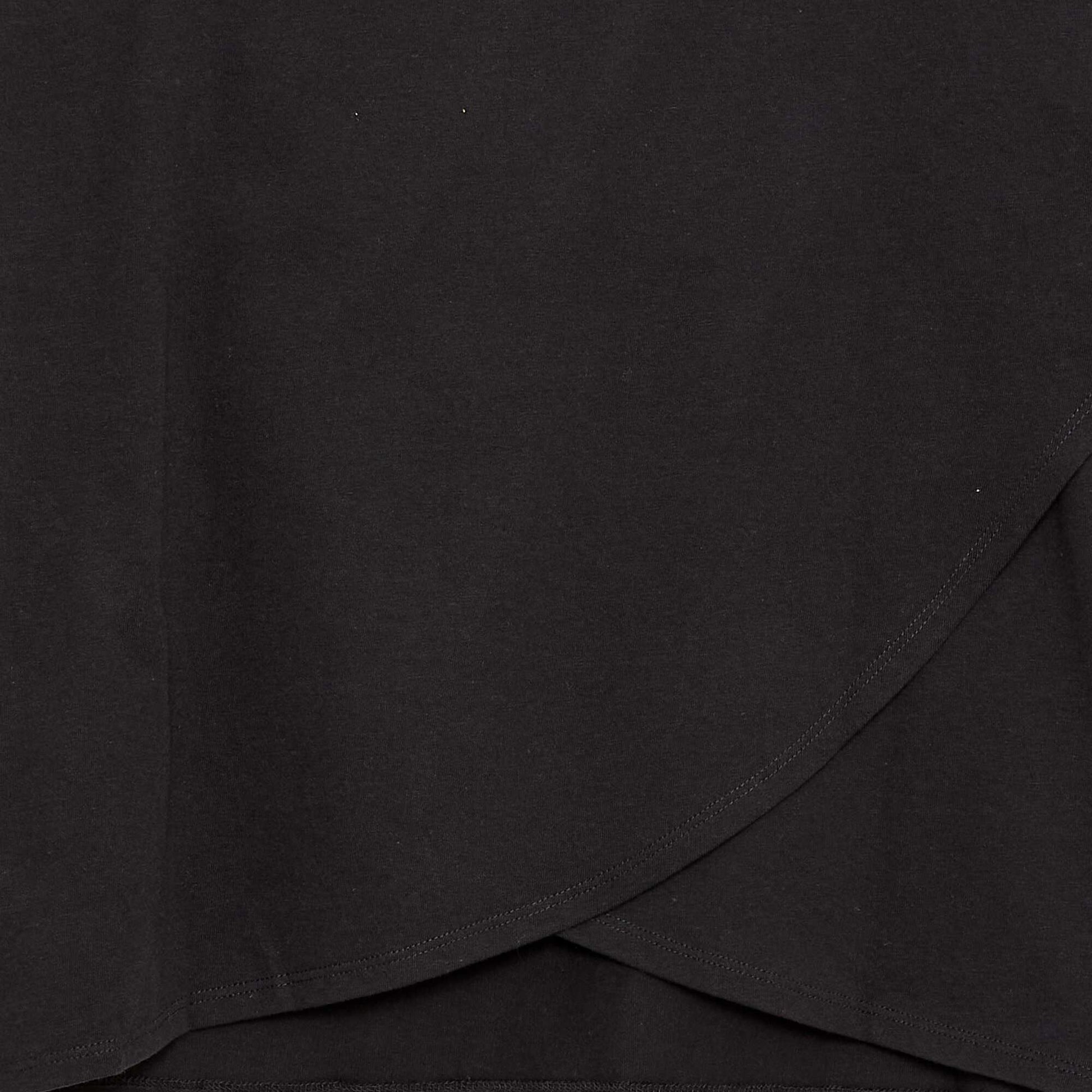 Tee-shirt marinière épaule scratchée - collection facile à enfiler NOIR