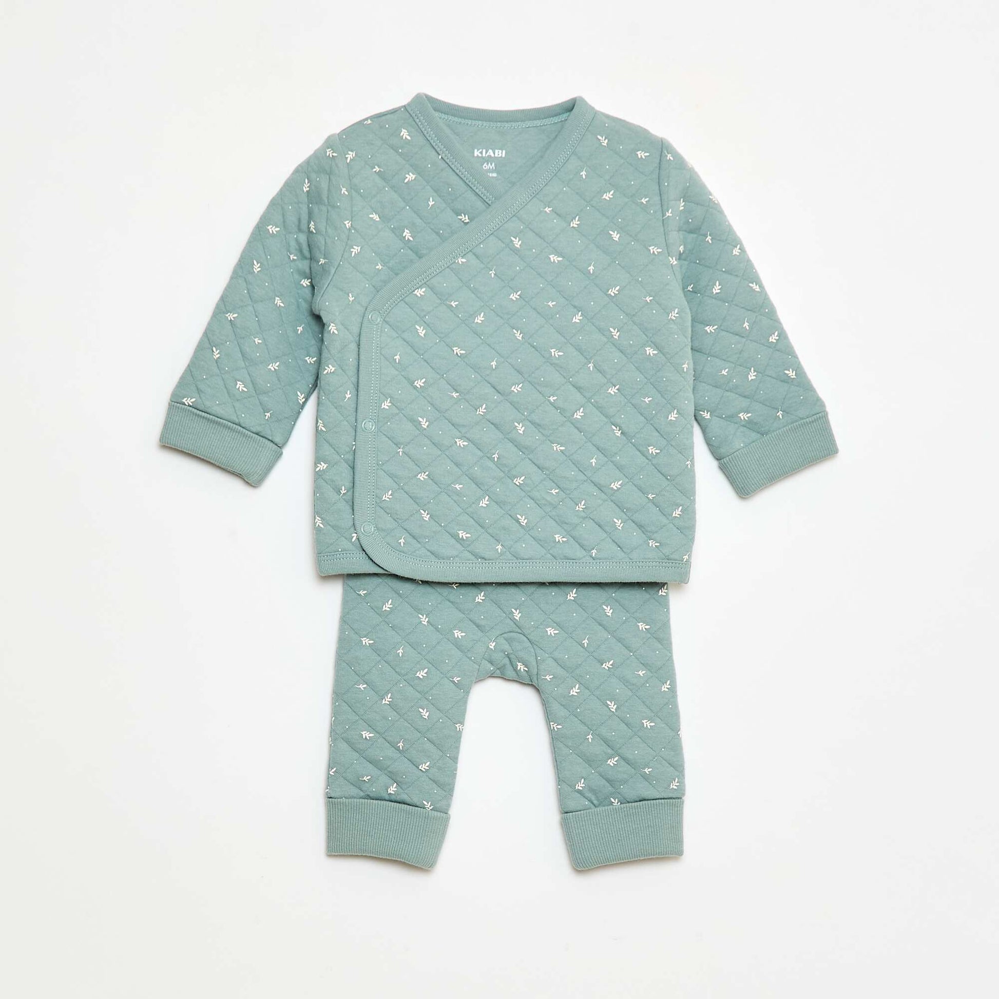 Ensemble pyjama jersey en coton VERT