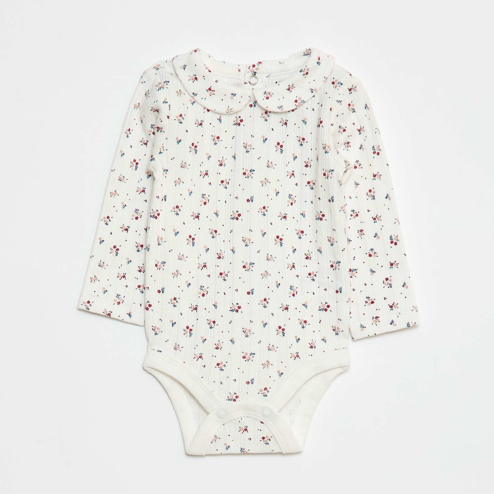 Lot de 2 bodies en maille pointelle BLANC