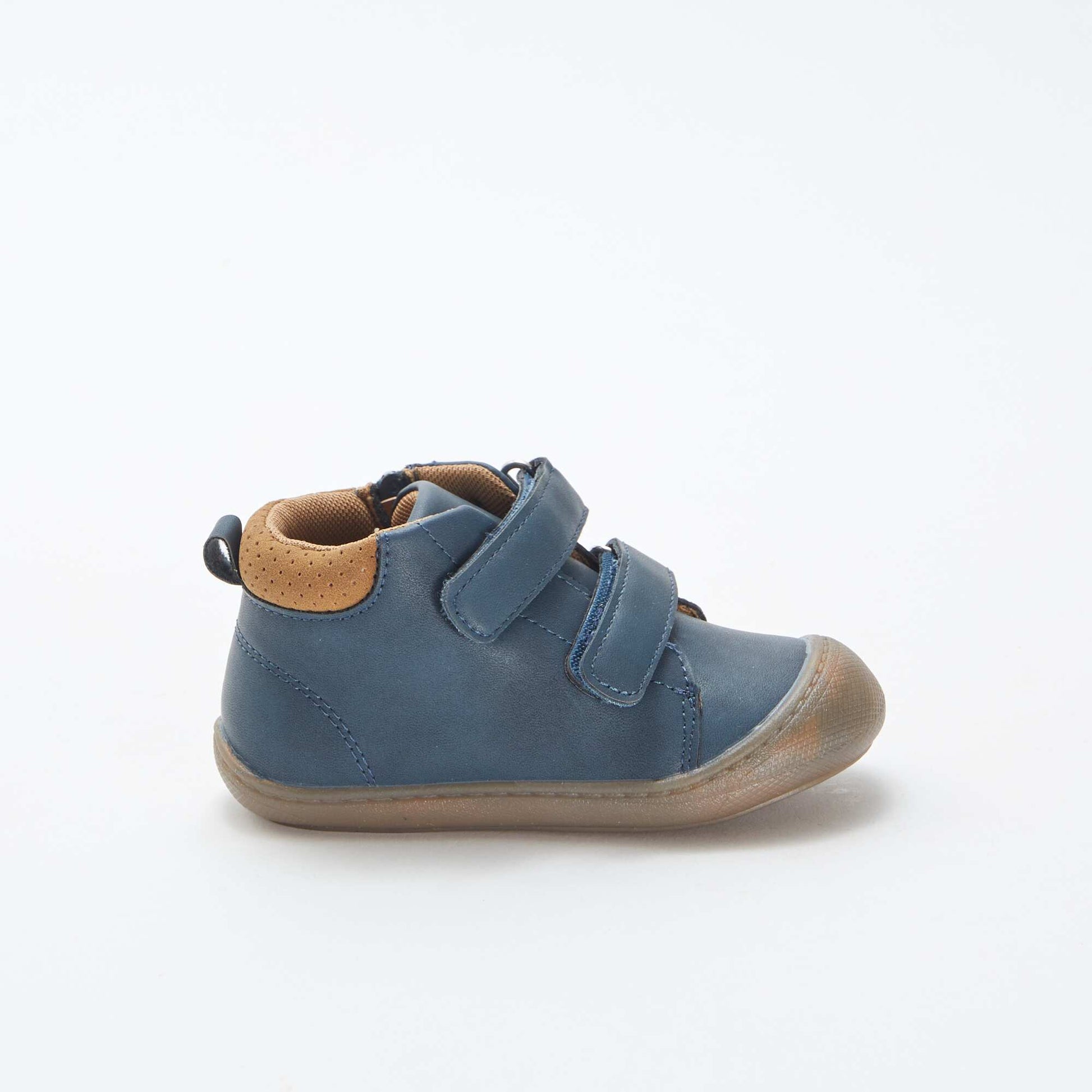 Chaussures KITCHOUN premiers pas à scratchs BLEU