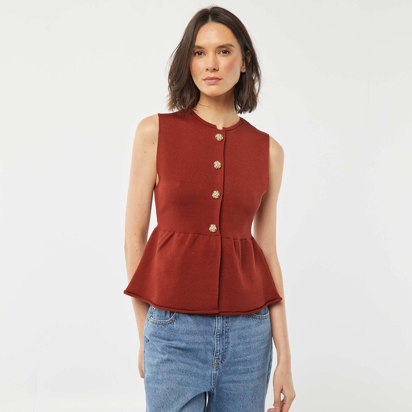 Gilet sans manches ROUGE