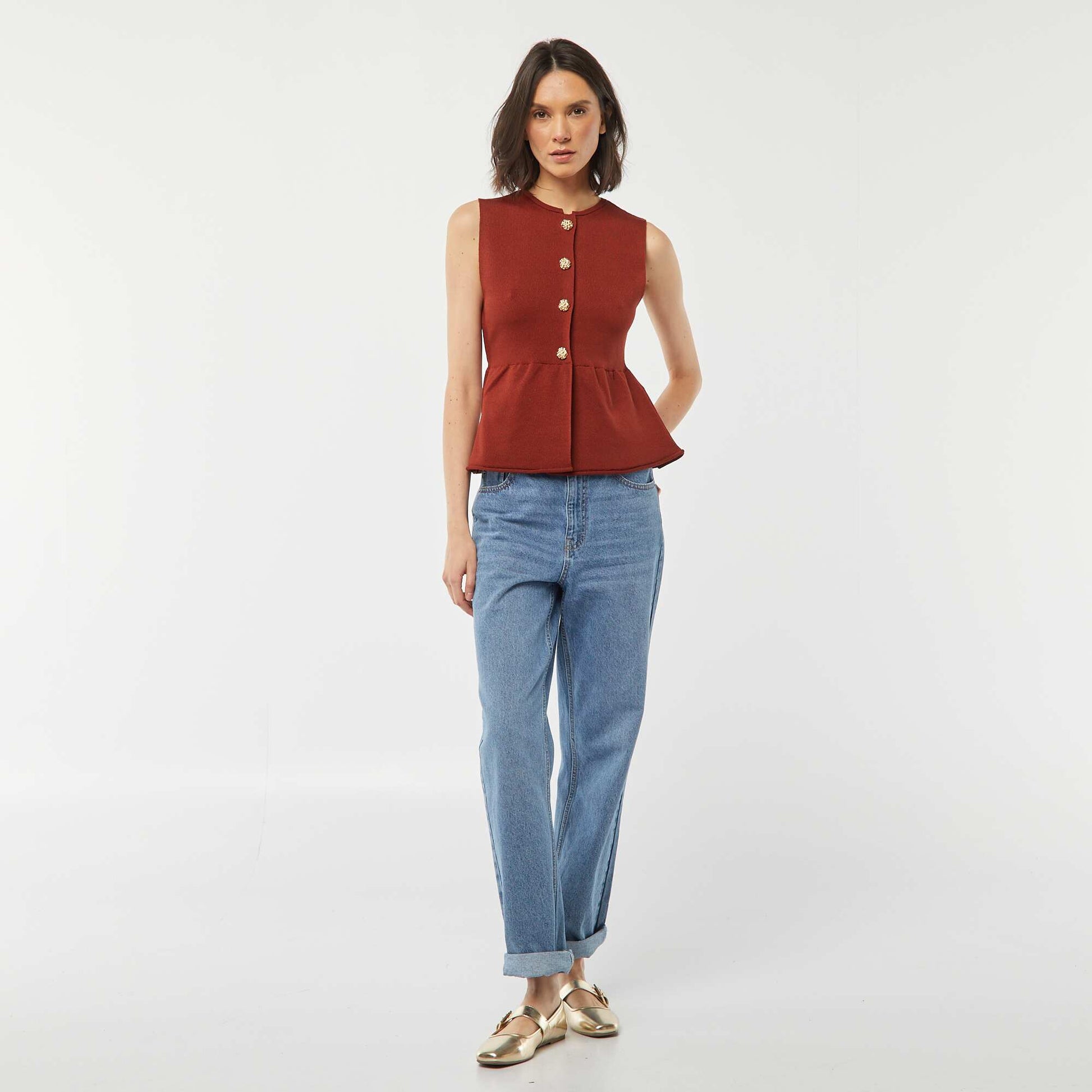 Gilet sans manches ROUGE