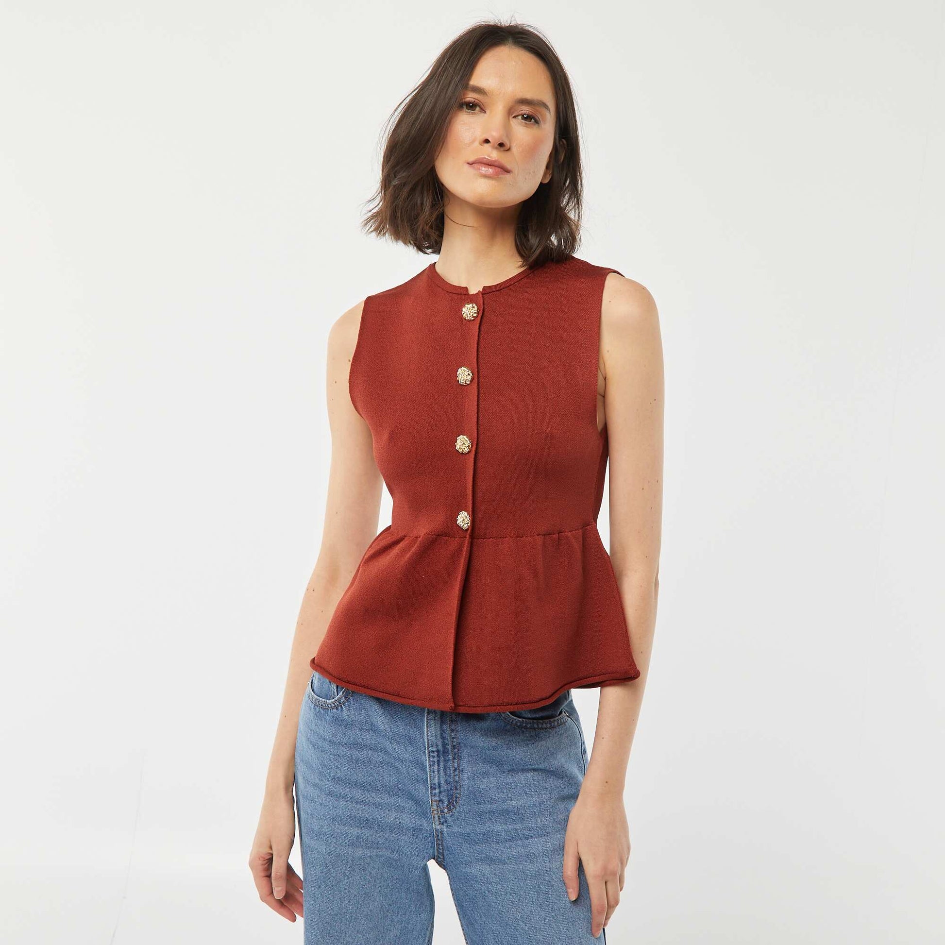Gilet sans manches ROUGE