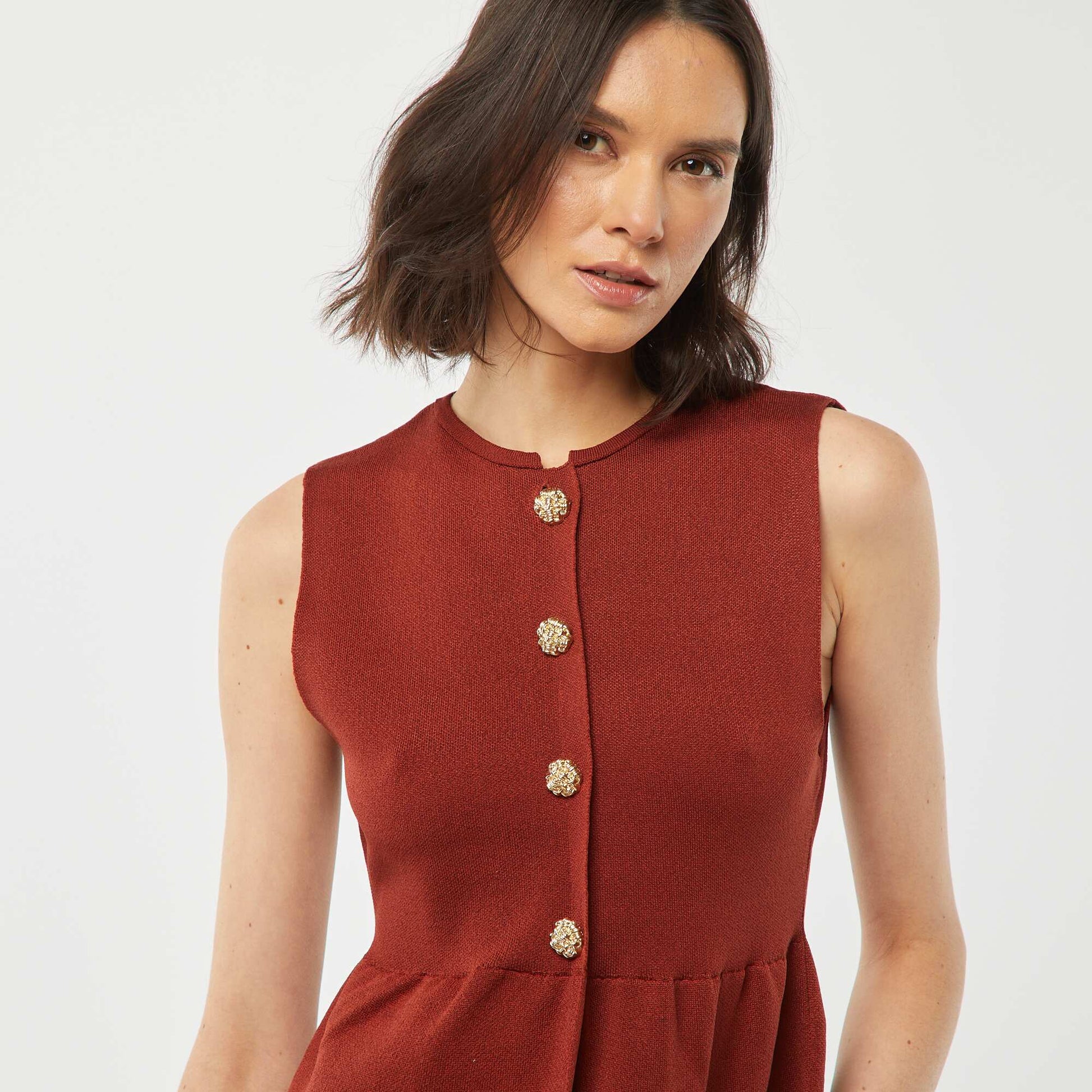 Gilet sans manches ROUGE