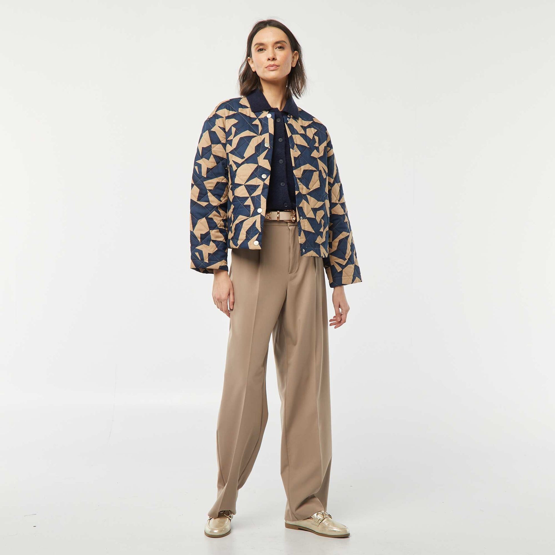 Gilet sans manches avec poches poitrine BLEU