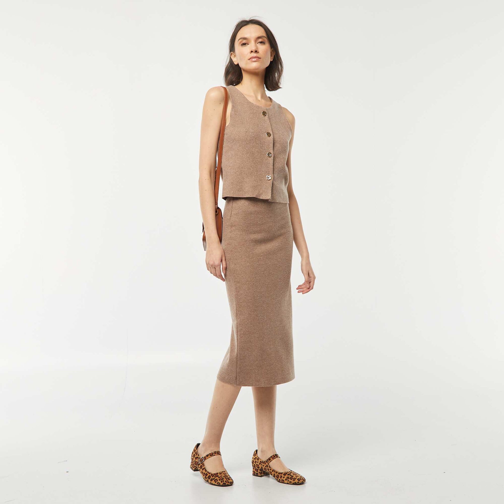 Gilet sans manches MARRON