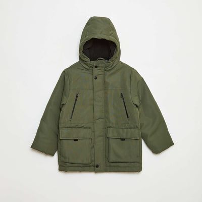 Parka à capuche déperlante VERT