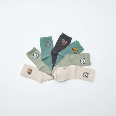 Lot de 7 paires de chaussettes imprimées VERT
