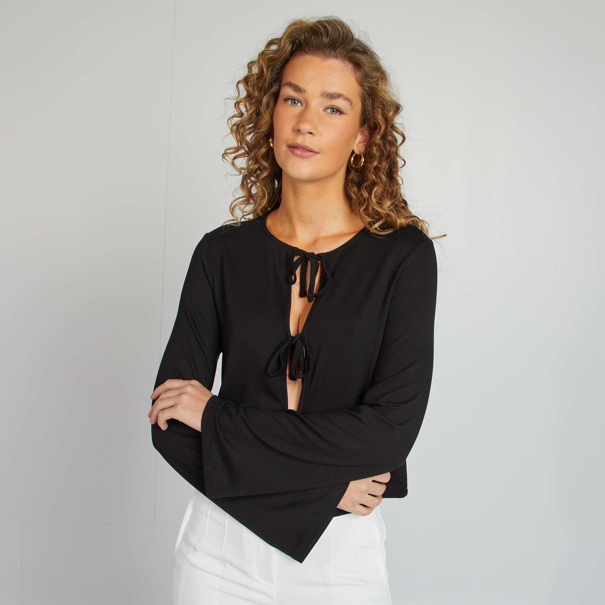 T-shirt à nouer NOIR