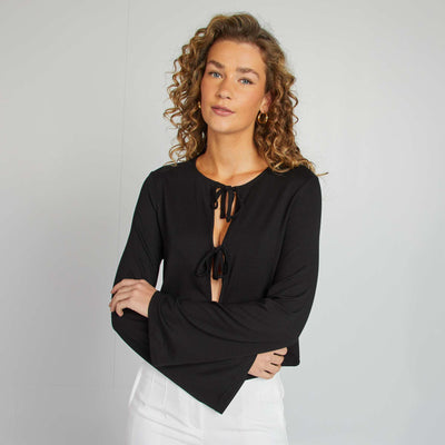 T-shirt à nouer NOIR