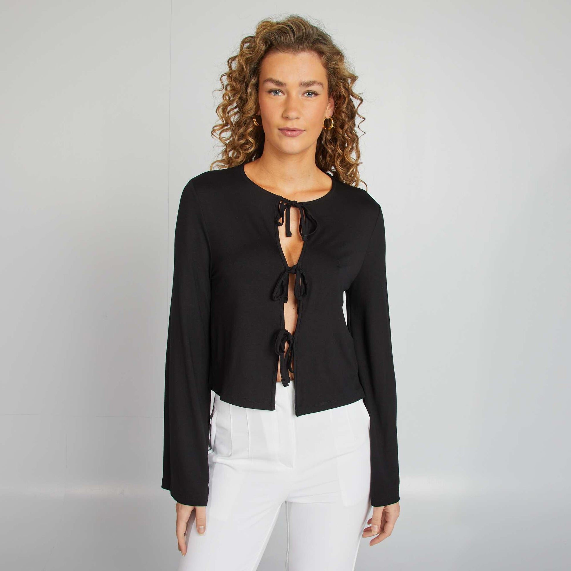 T-shirt à nouer NOIR