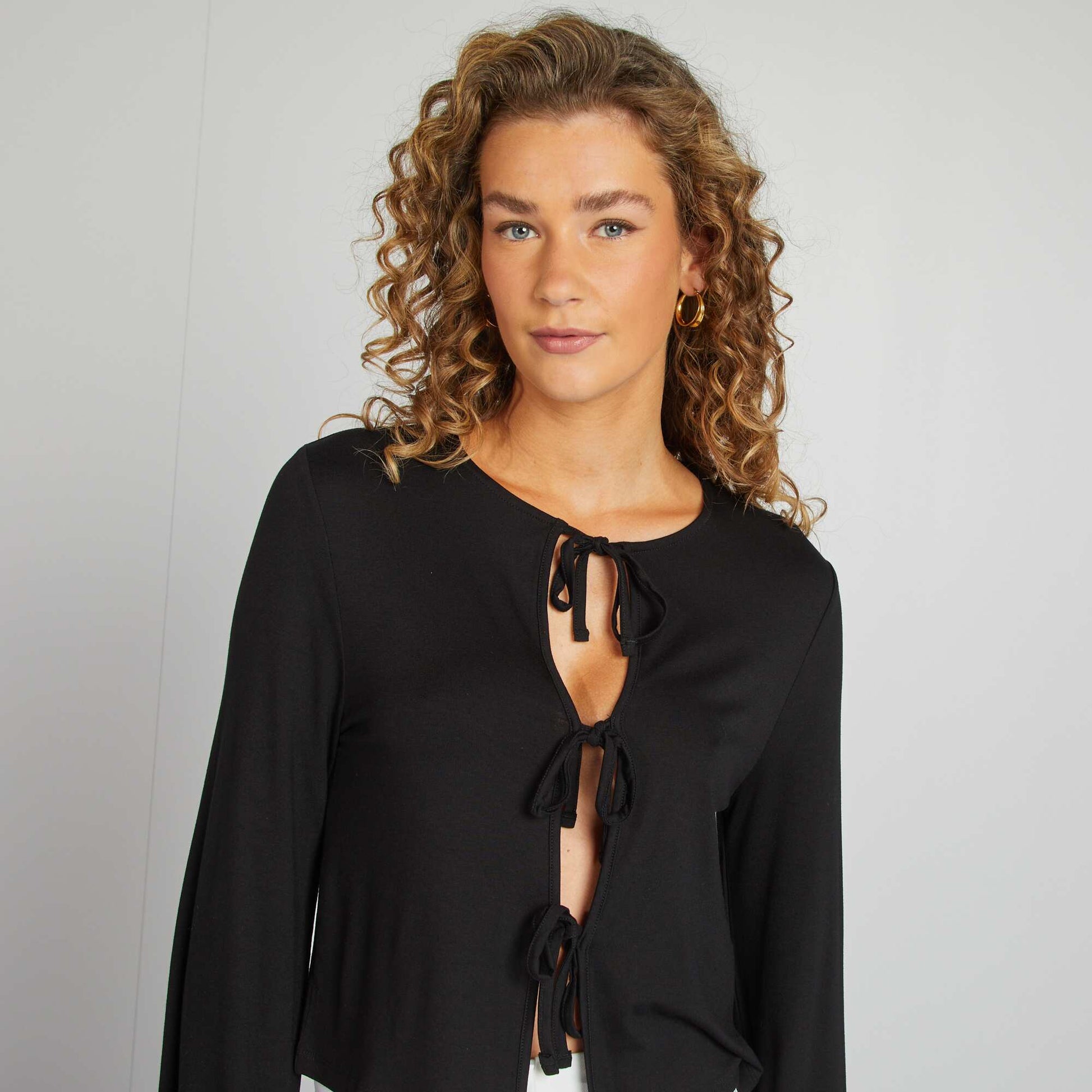 T-shirt à nouer NOIR