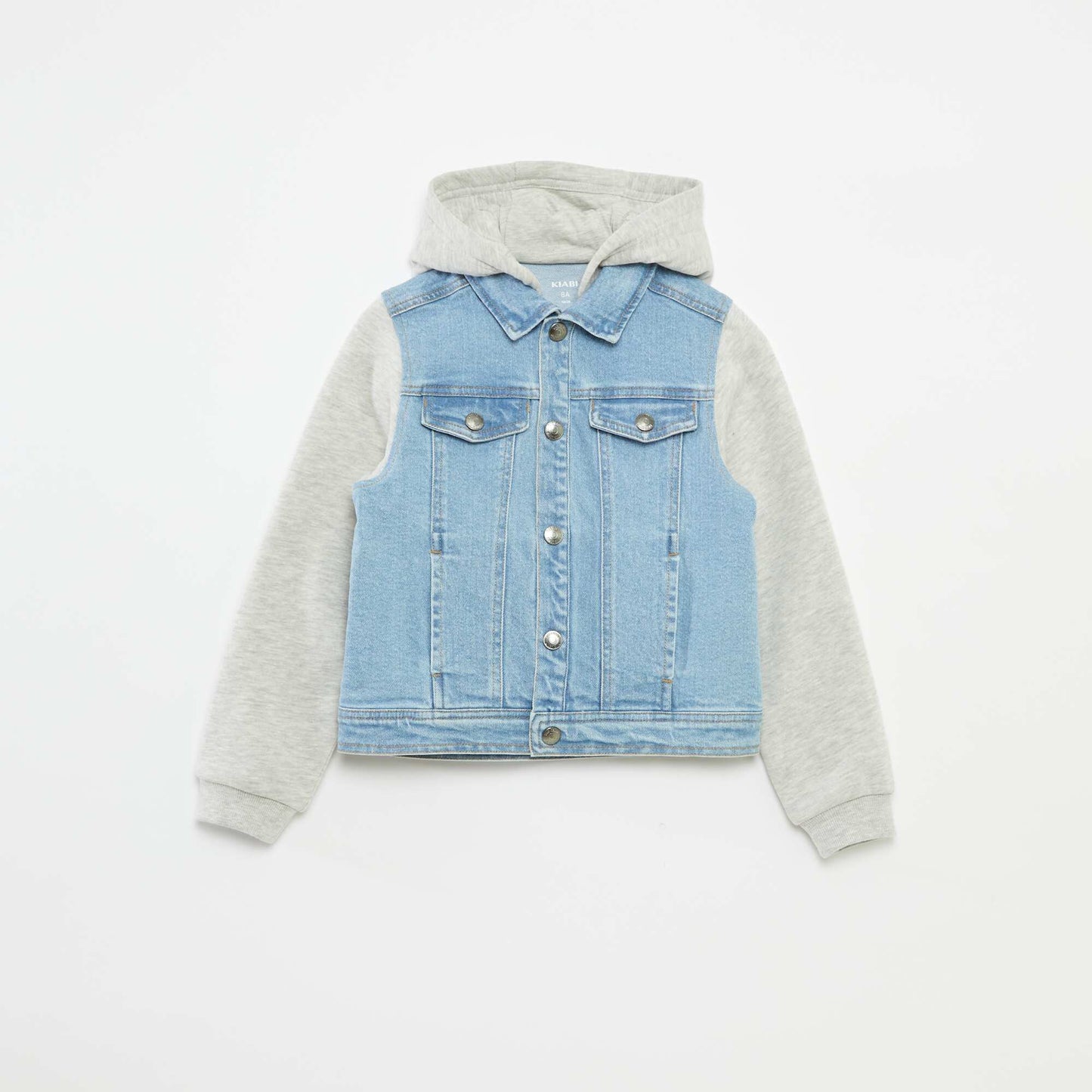 Veste sweat en jean BLEU