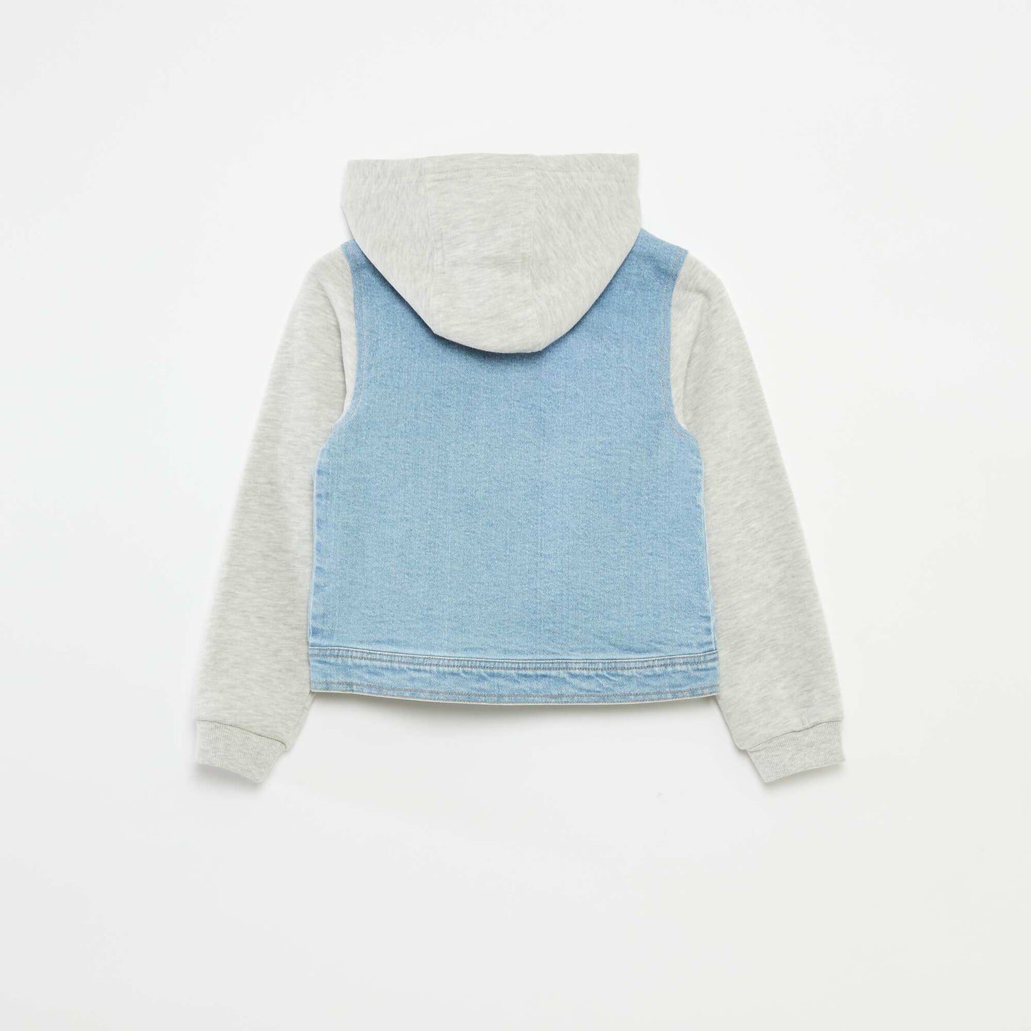 Veste sweat en jean BLEU