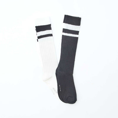 Lot de 2 chausettes en coton BLANC