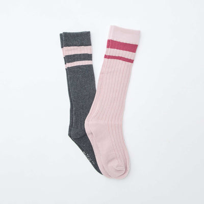 Lot de 2 chausettes en coton ROSE