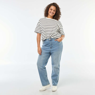 Pantalon en jean stretch straight BLEU