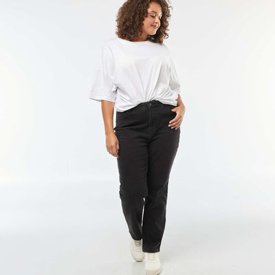 Pantalon en jean stretch straight GRIS