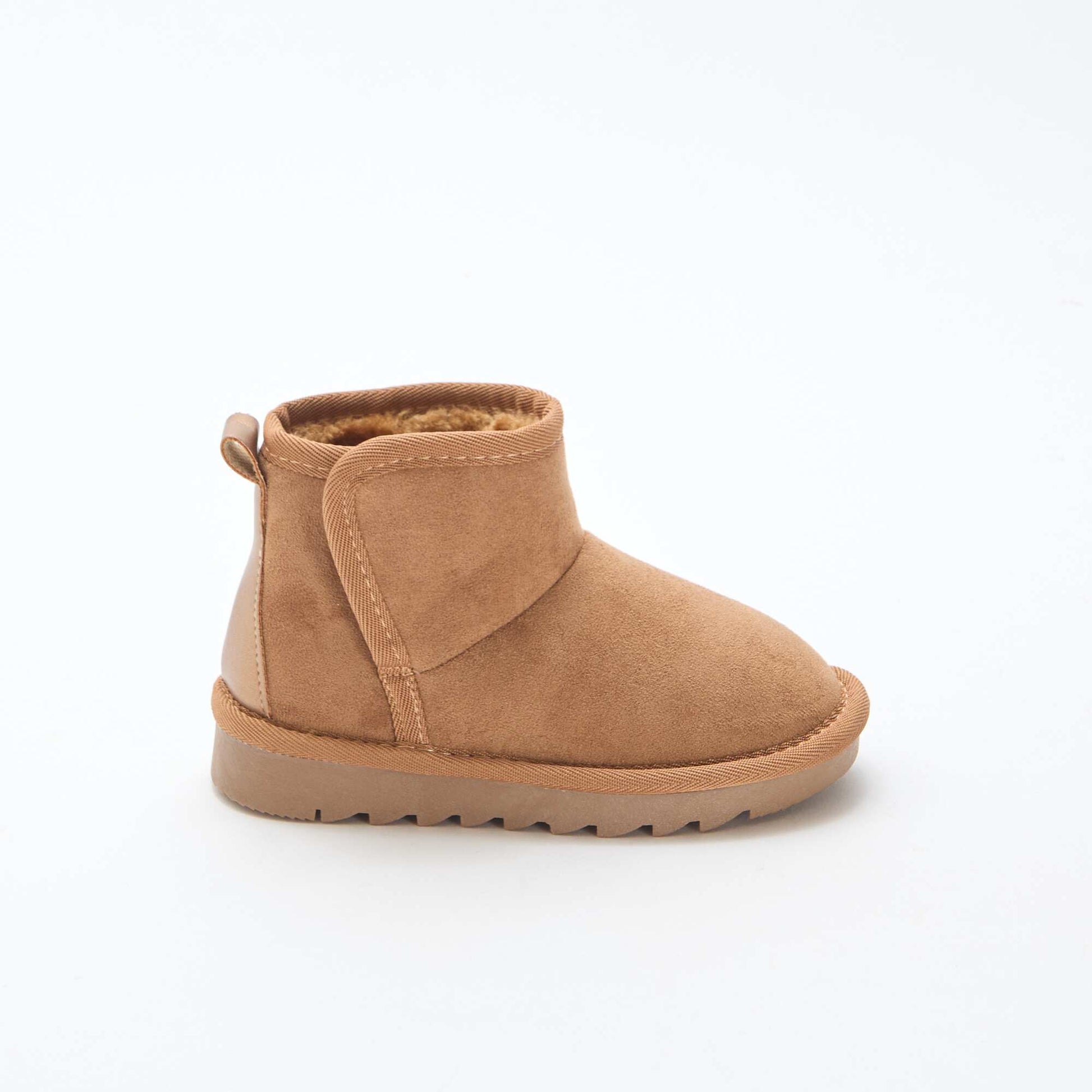 Petites bottes style sudédois en ubuck MARRON