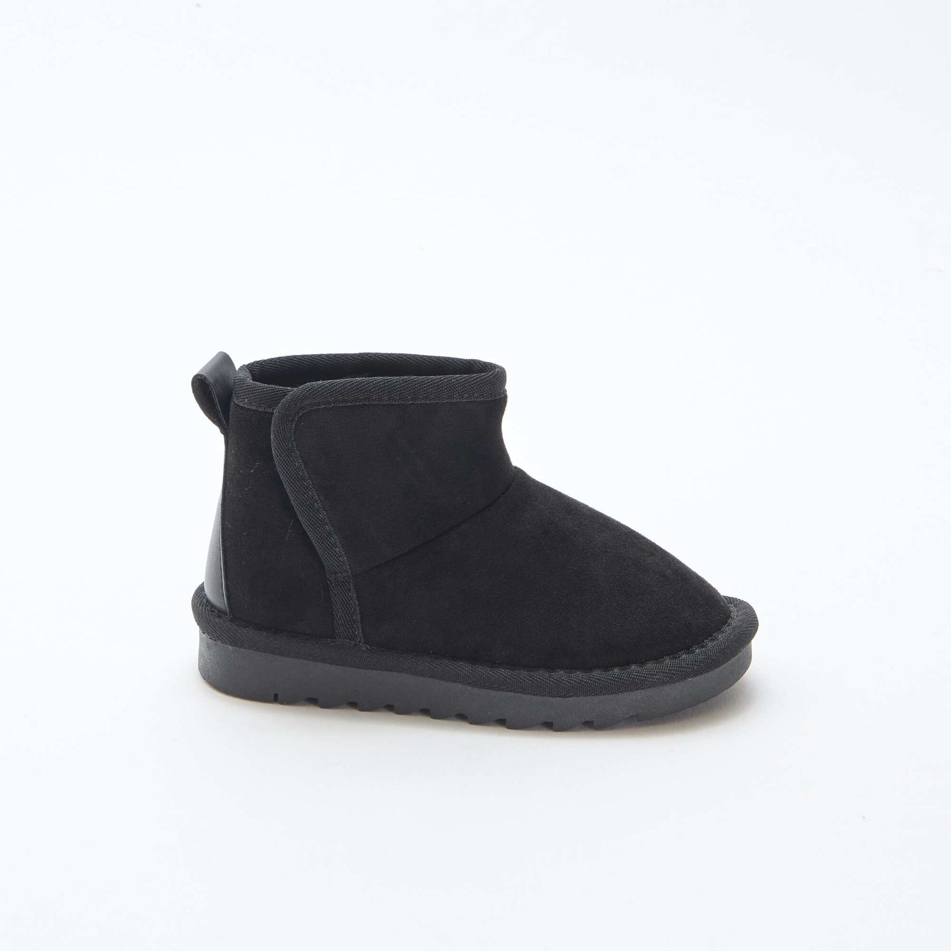 Petites bottes style sudédois en ubuck NOIR