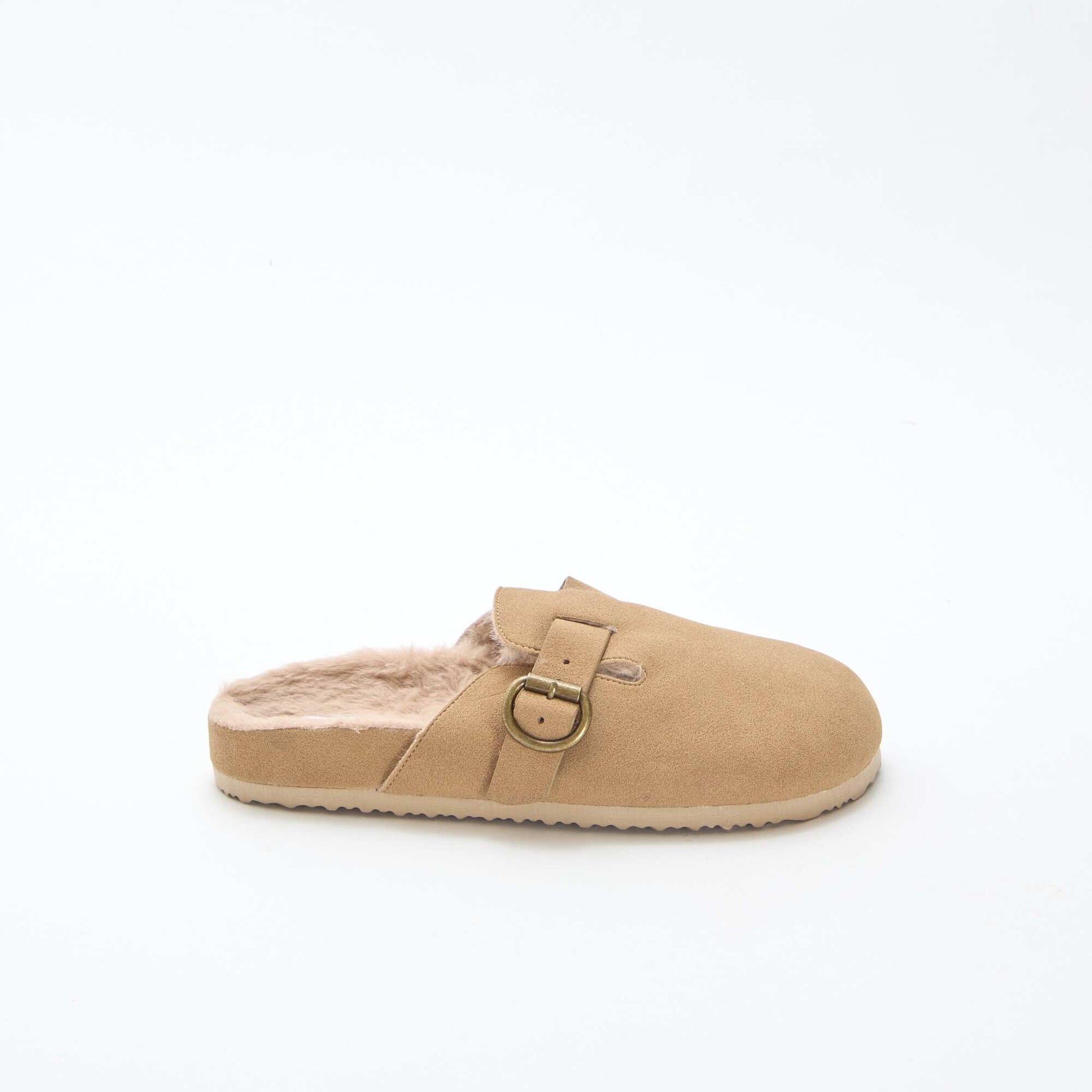 Chaussons sabot fourré MARRON