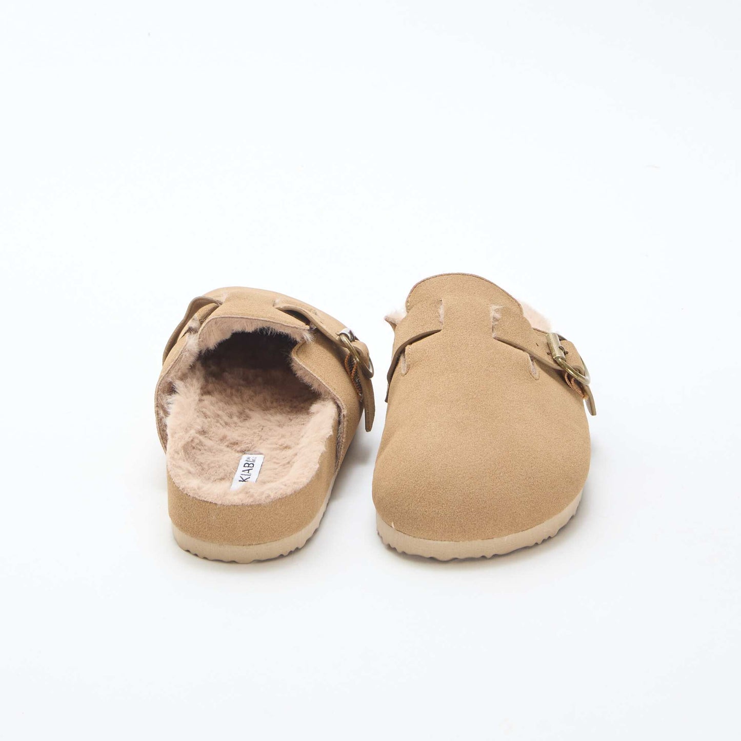 Chaussons sabot fourré MARRON