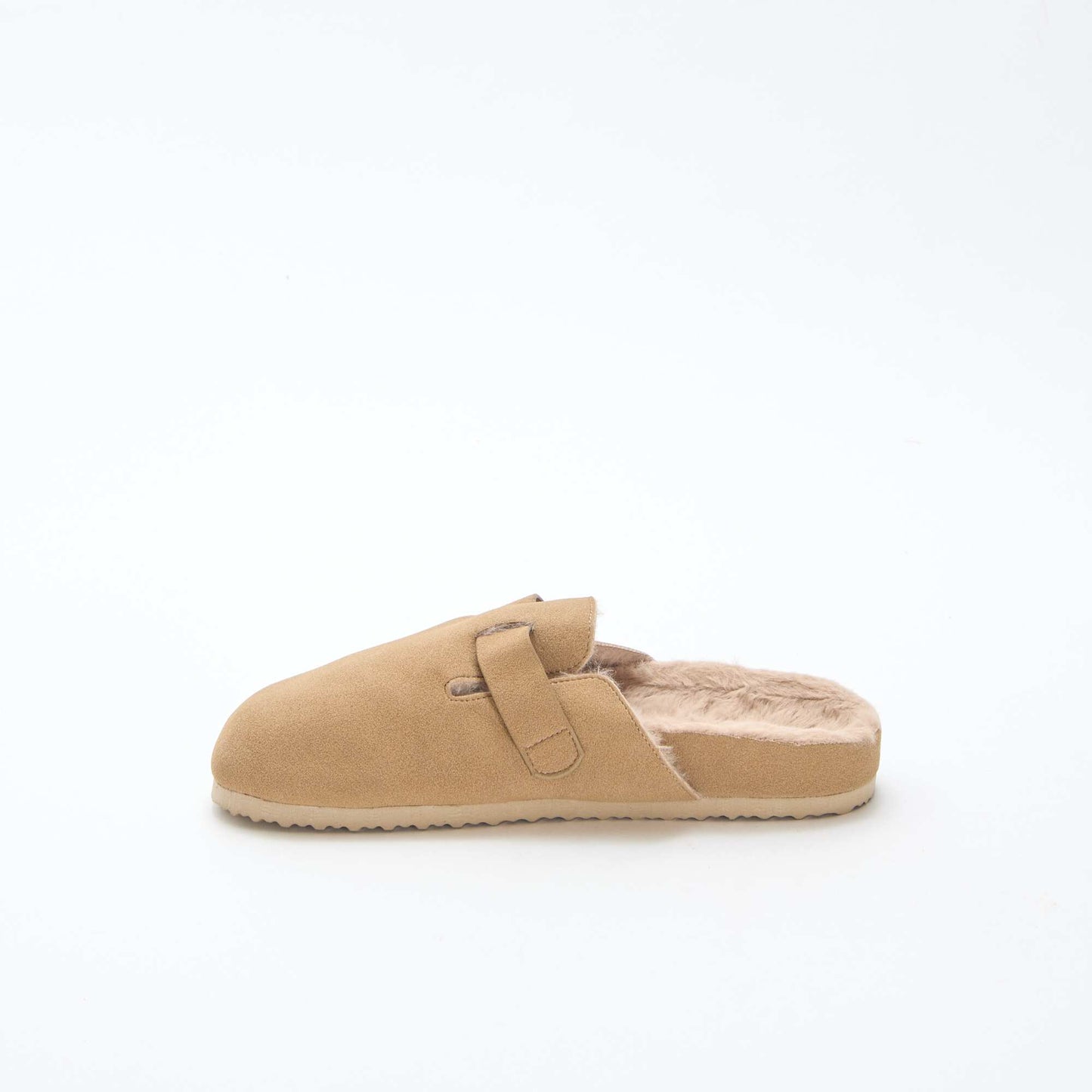 Chaussons sabot fourré MARRON
