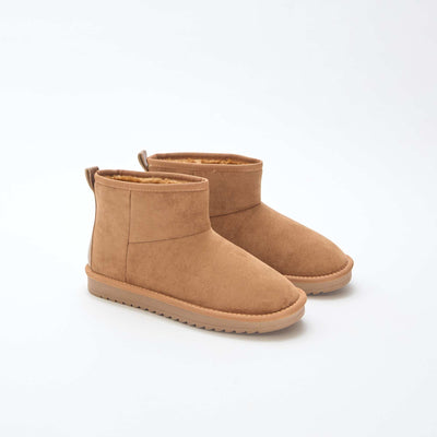 Bottes en suédine MARRON