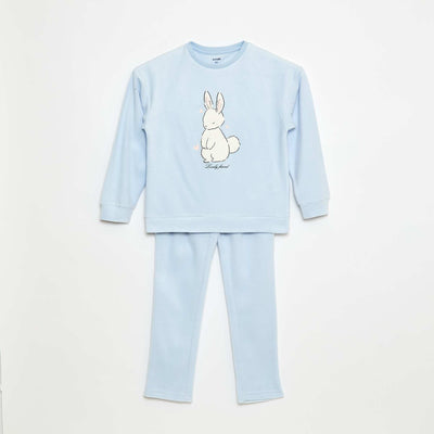 Haut de pyjama à motif BLEU