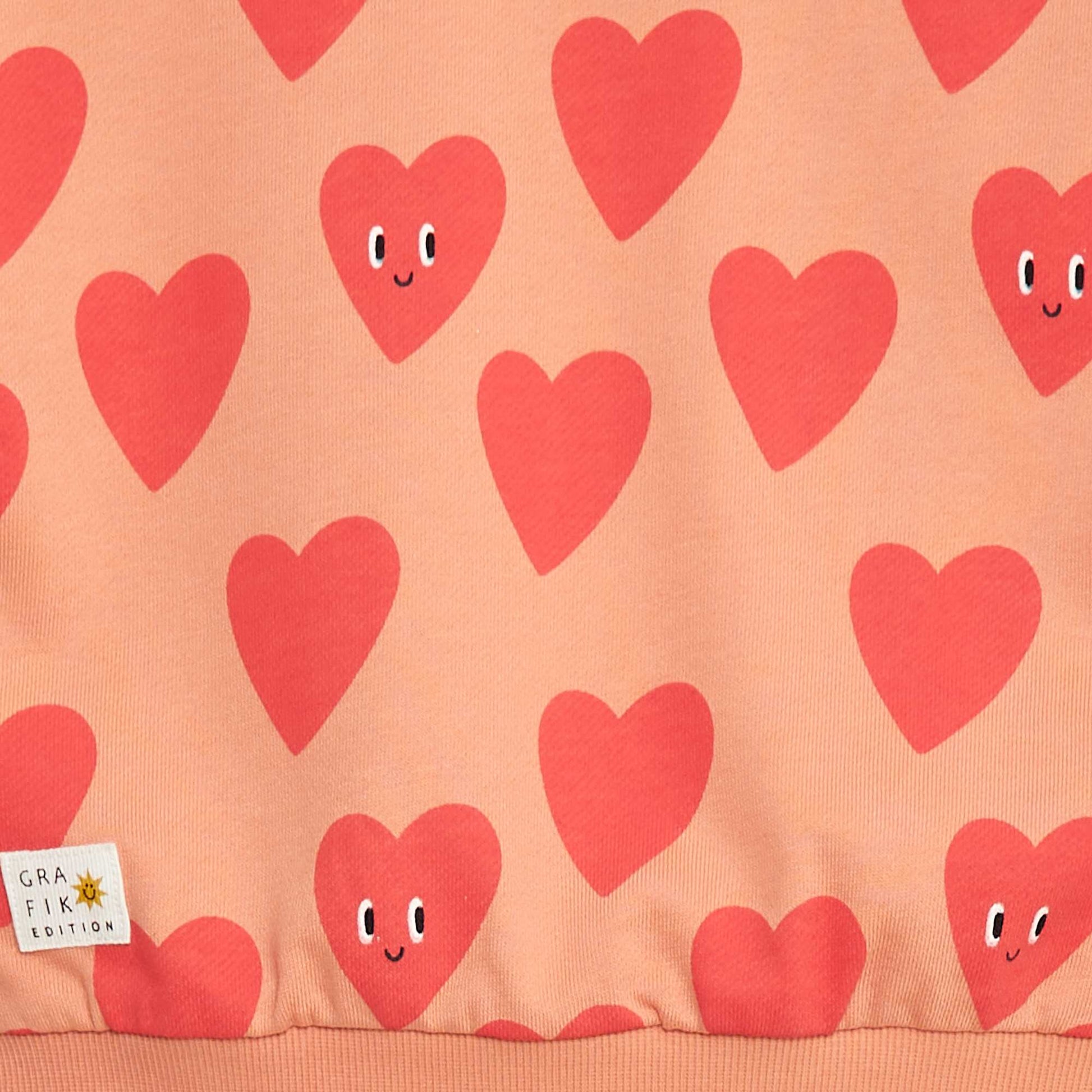 Sweat imprimé en molleton léger - Grafik Edition ORANGE