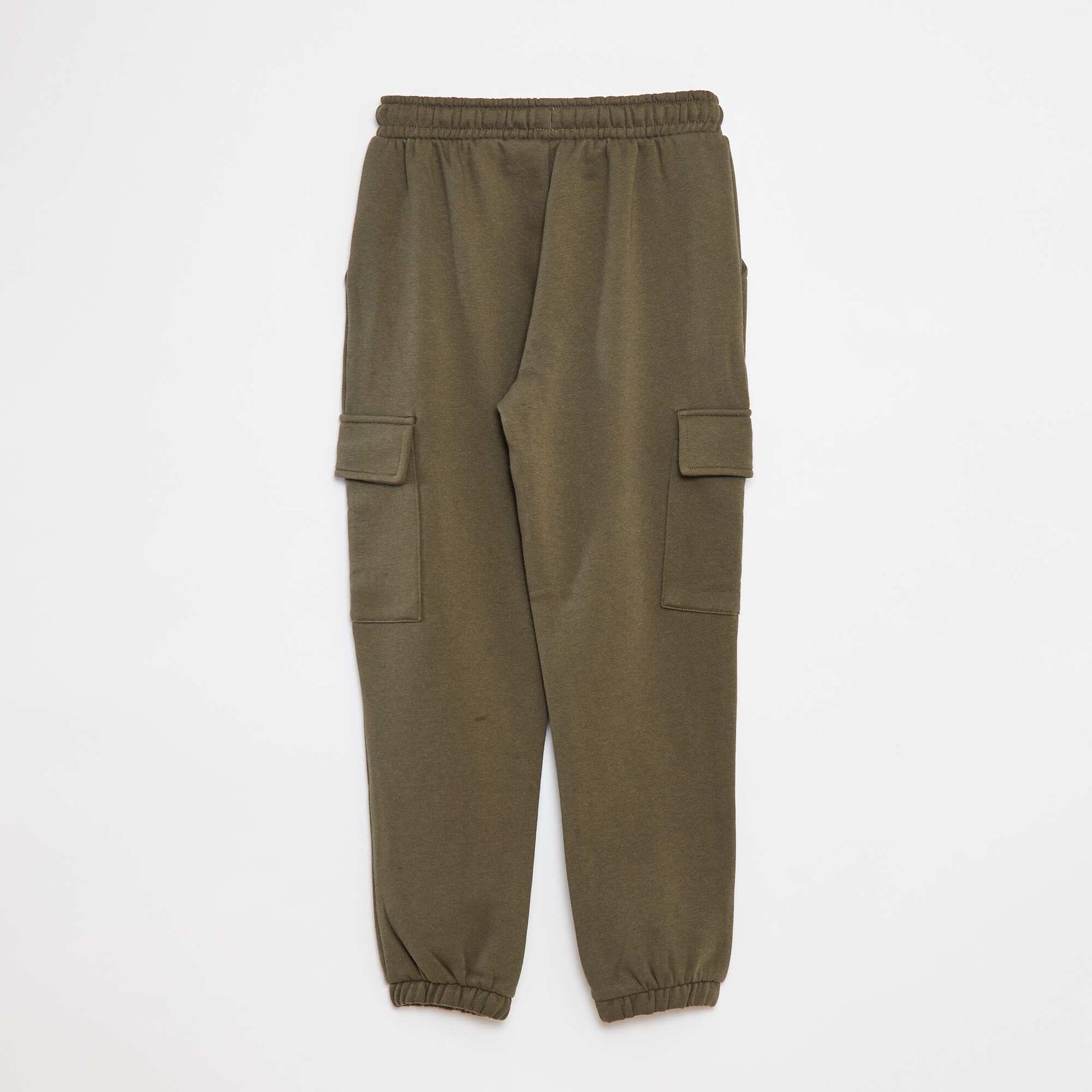 Pantalon jogging multipoches en molleton KAKI